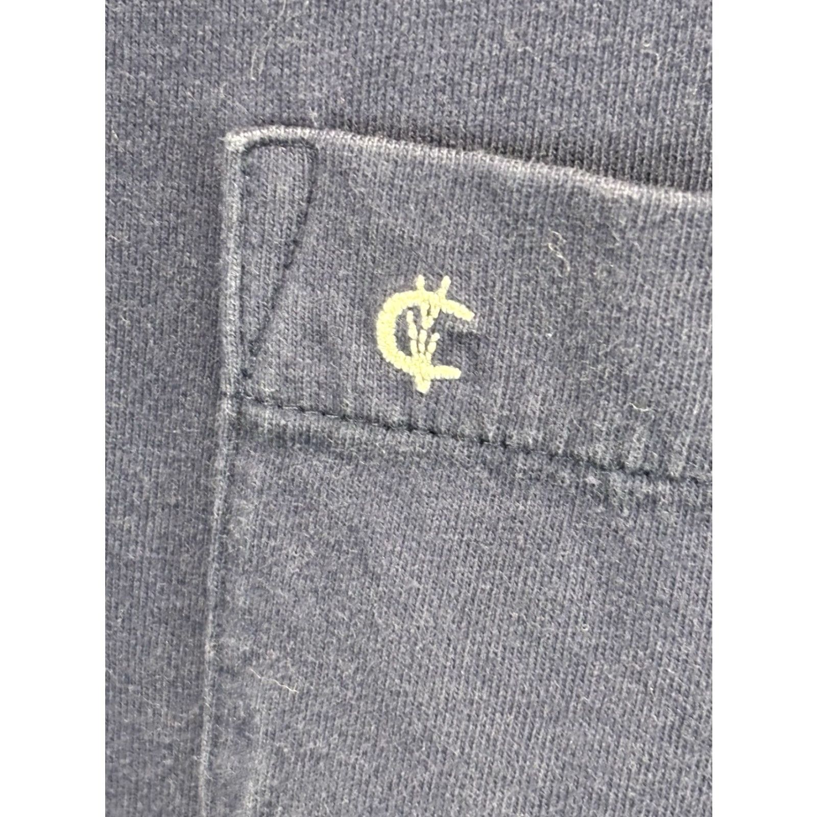 Vintage CRIQUET Long Sleeve Polo Shirt 2XL Navy Golf Organic Cotton Pocket Mens Size US XXL / EU 58 / 5 - 3 Thumbnail