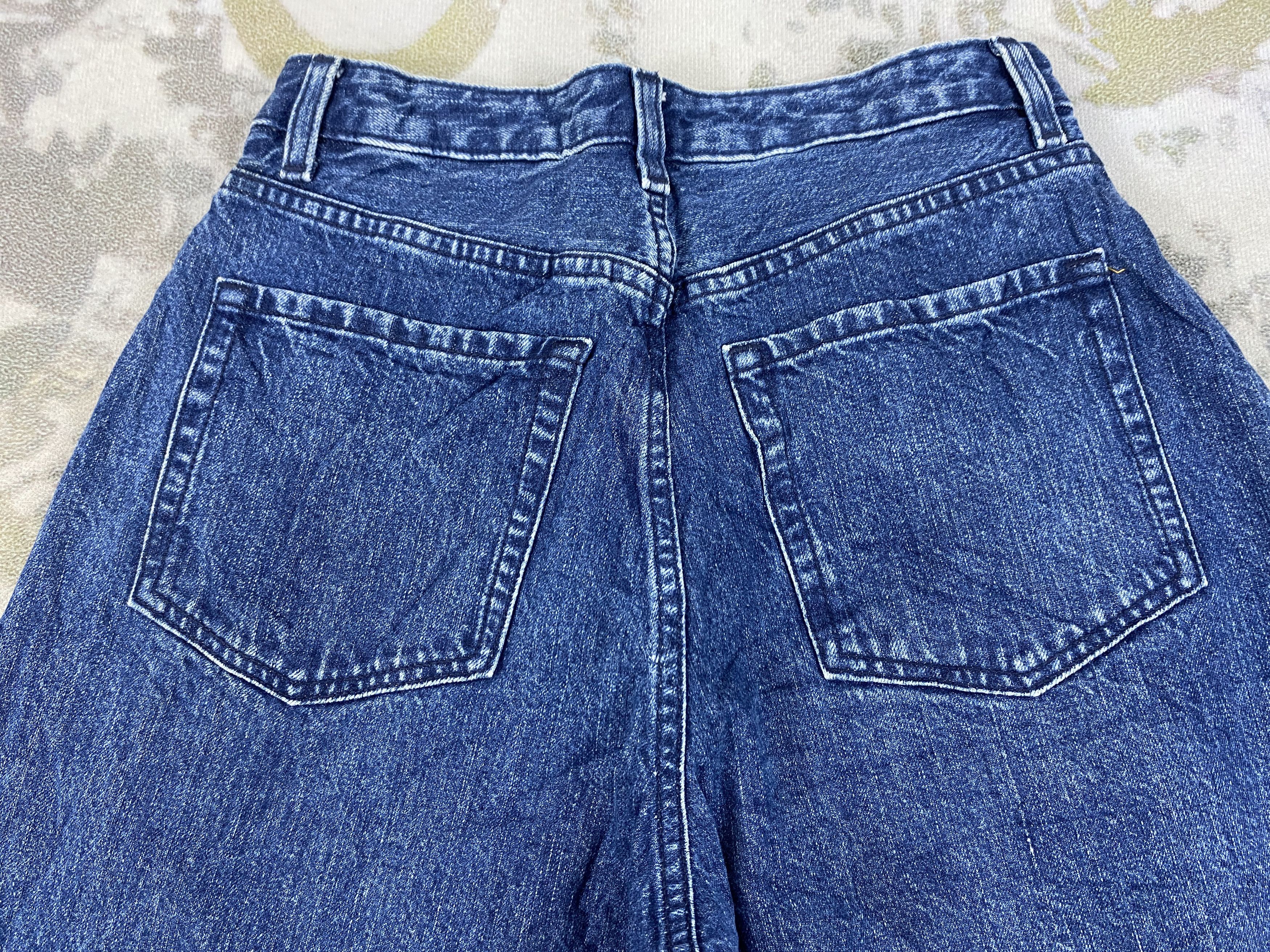 Japanese Brand Dark Blue GU Baggy Jeans 26x29 Denim- JN3881 Size 38" / US 16 / IT 52 - 4 Thumbnail