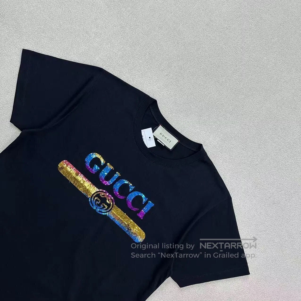 Gucci gucci sequin logo short sleeve t-shirt. Size US M / EU 48-50 / 2 - 2 Thumbnail