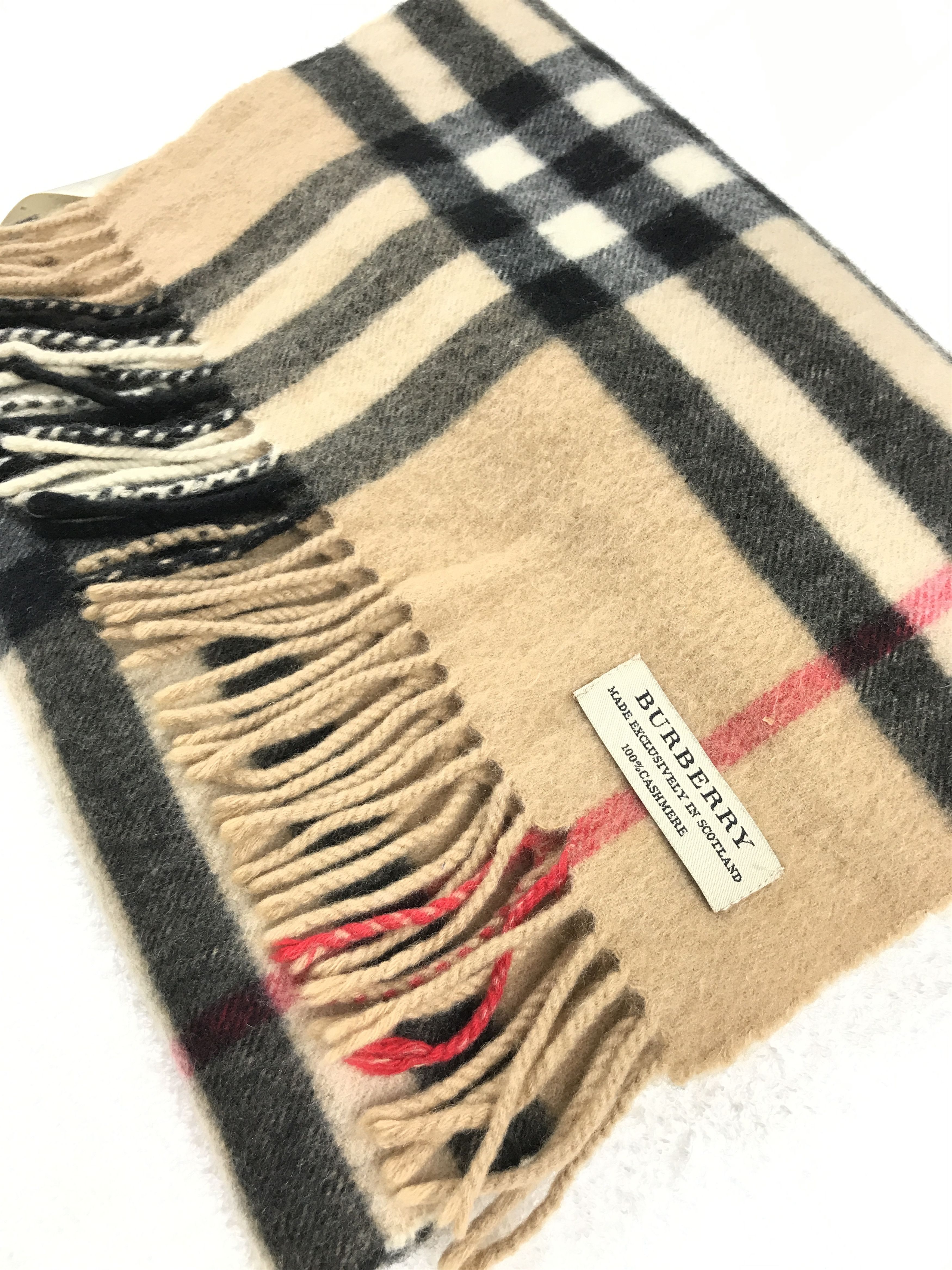 Burberry × Vintage Vintage Burberry Scarf Muffler Wool Cashmere Novacheck Size ONE SIZE - 3 Thumbnail