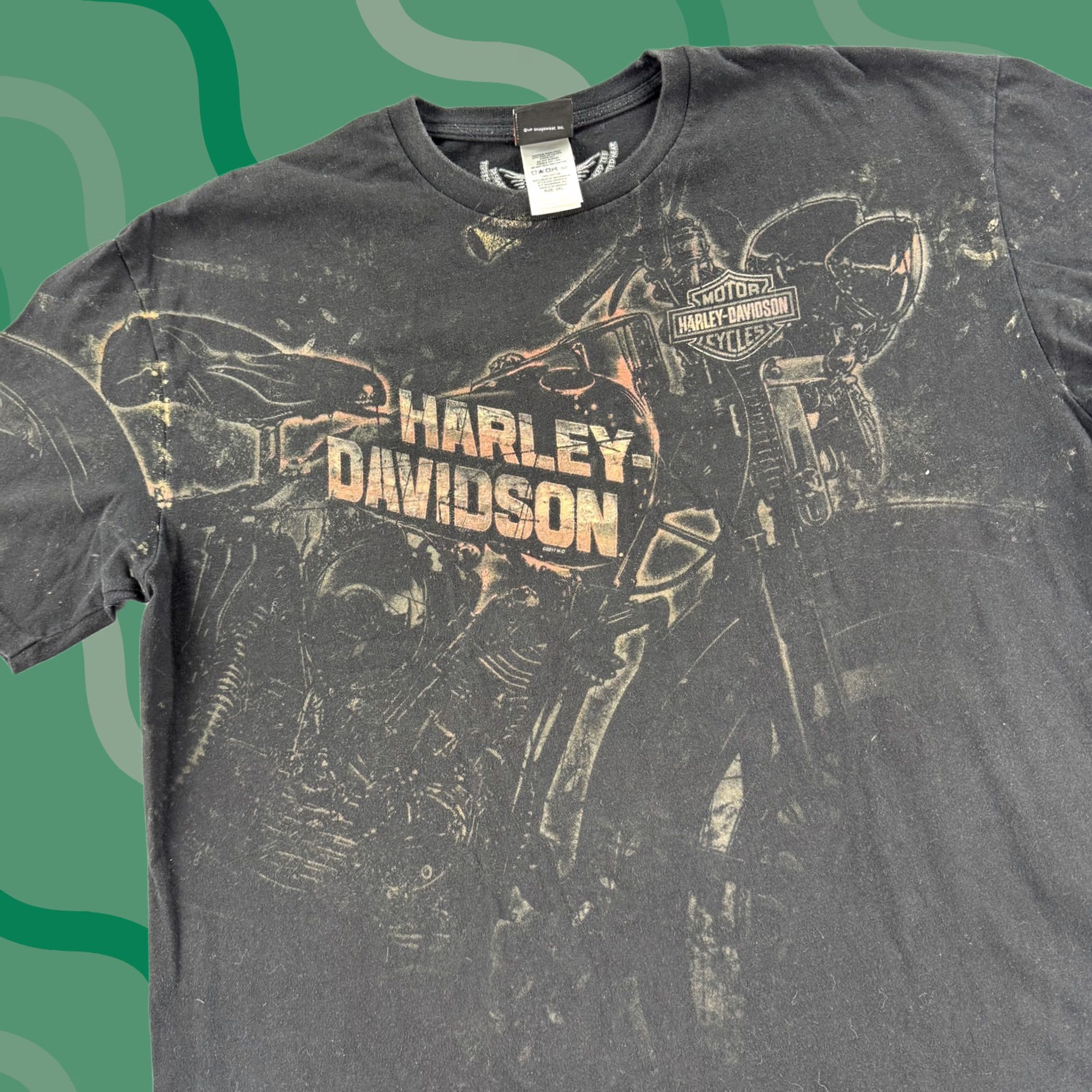 Harley Davidson Harley-Davidson Shirt Mens 2XL Black Graphic Tee Barnett El Paso Texas Motorcycle USA Shirt Mens 2XL Graphic Print Ladies? Size US XXL / EU 58 / 5 - 1 Thumbnail