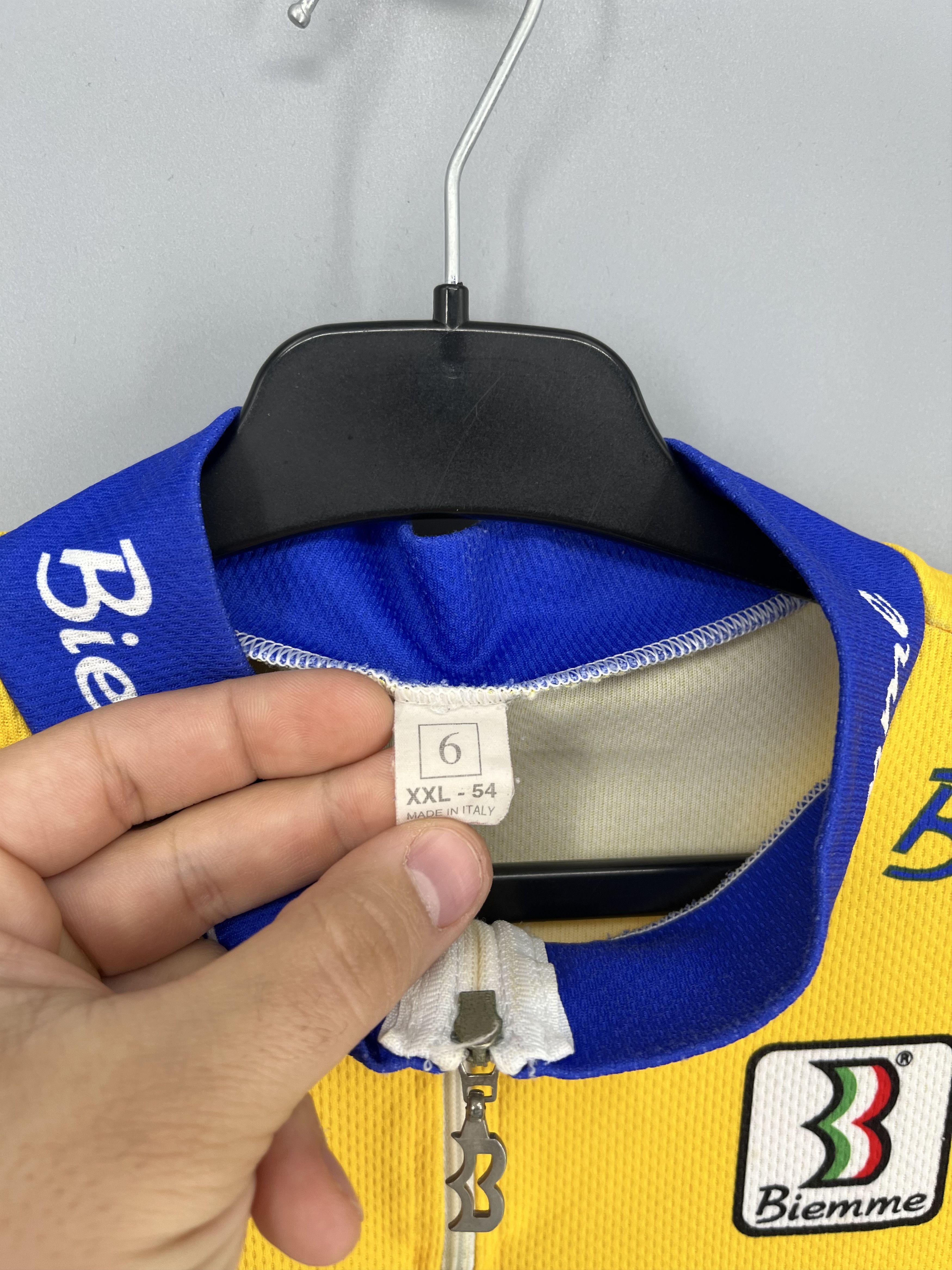 Vintage Vintage Biemme Europa-Cup 1996 Cycling Jersey Shirt Italy Size US XXL / EU 58 / 5 - 13 Thumbnail