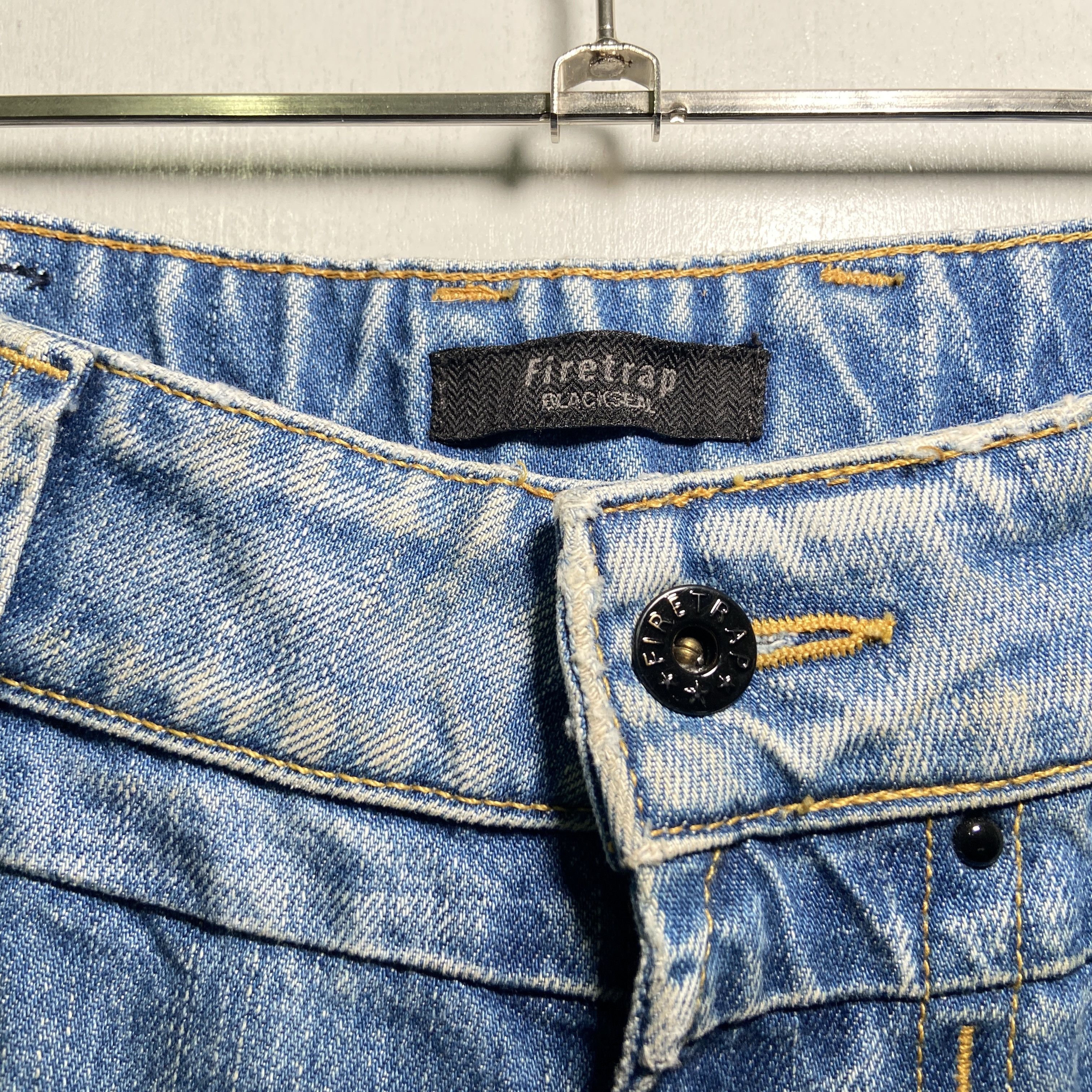 Firetrap × If Six Was Nine Firetrap Extreme Vintage Wash Sashiko Jeans Size US 32 / EU 48 - 2 Thumbnail