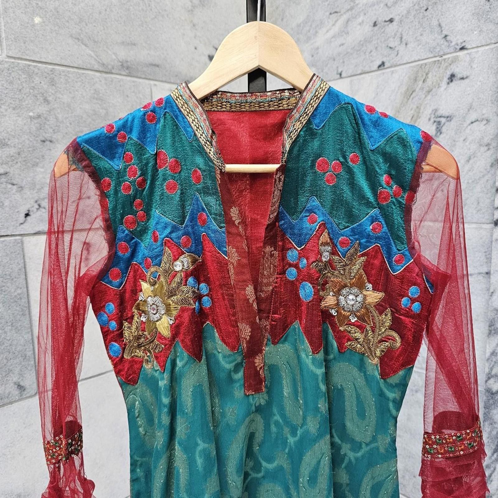 Other Women's Multicolored Beautiful Embroidered Dress Size XS / US 0-2 / IT 36-38 - 2 Thumbnail