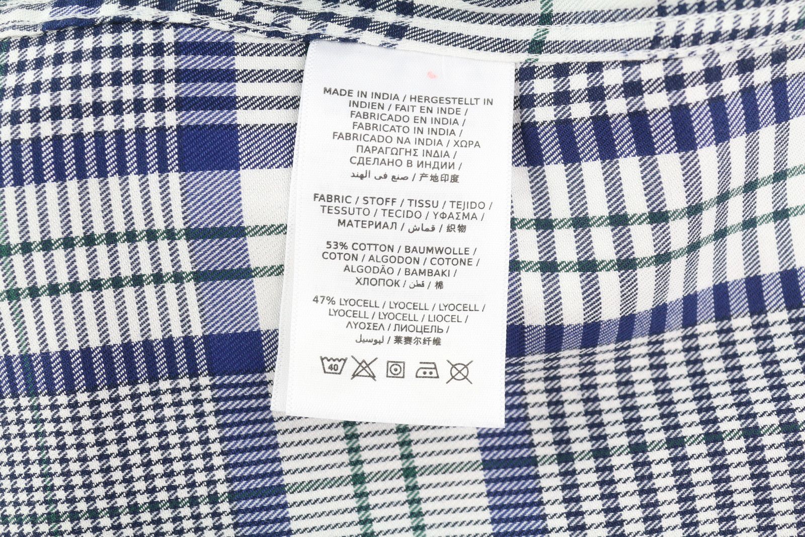 Gant FLANNEL EU38 Blue Plaid Button-Up Shirt 85008 Size M / US 6-8 / IT 42-44 - 8 Thumbnail