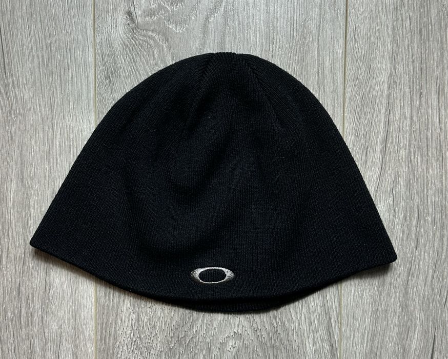 Vintage Vintage Oakley Software Hat Cap Beanie Black Silver Y2K