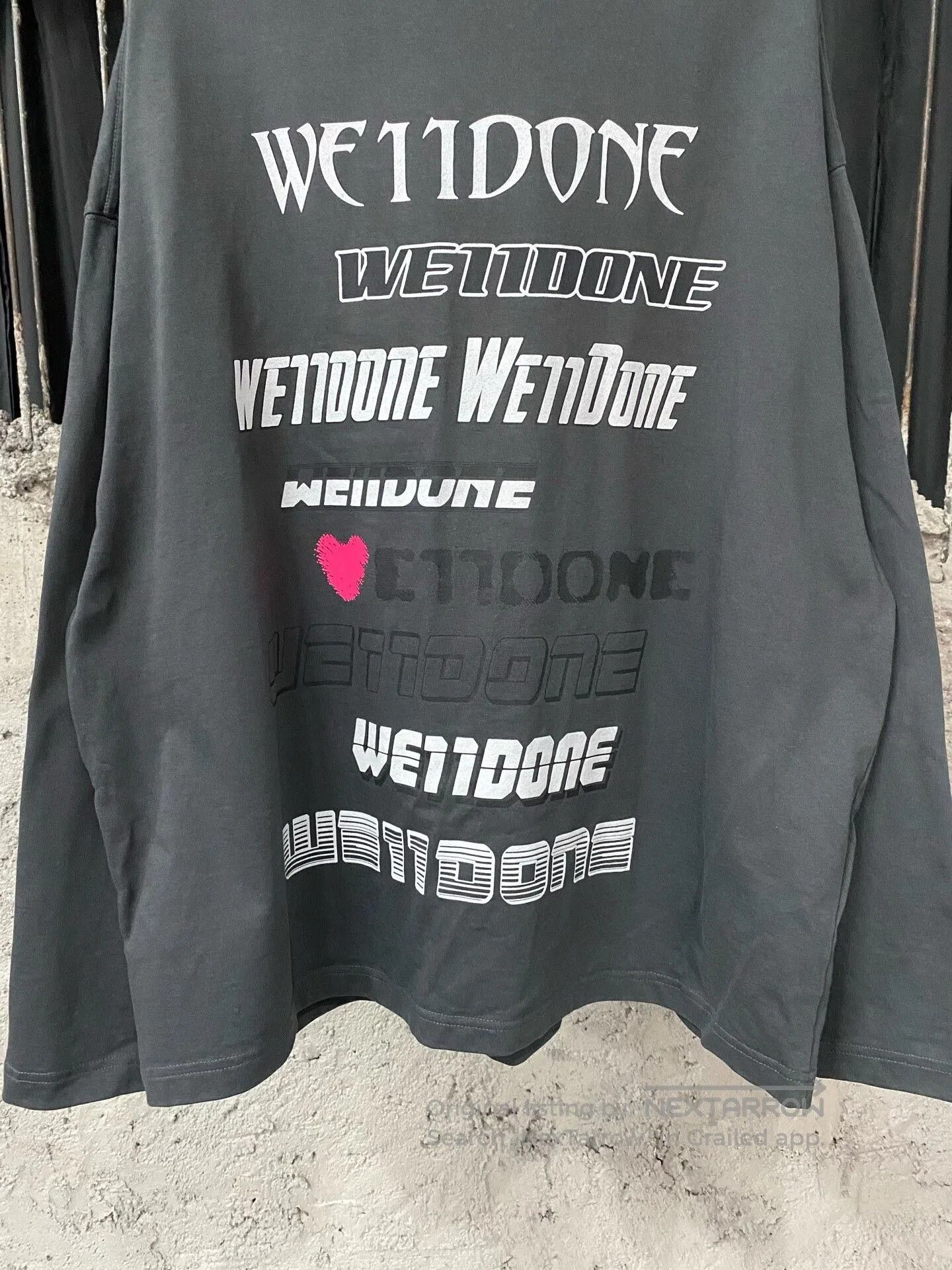 WE11DONE we11 done long sleeve shirt in gray. Size US S / EU 44-46 / 1 - 4 Thumbnail