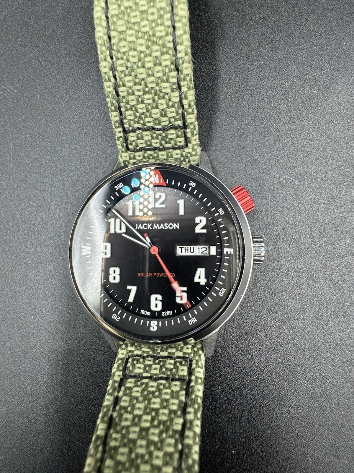 Other Jack Mason Solar Watch JM-F111-001 Siler Color Men's Recycle Size ONE SIZE - 8 Thumbnail
