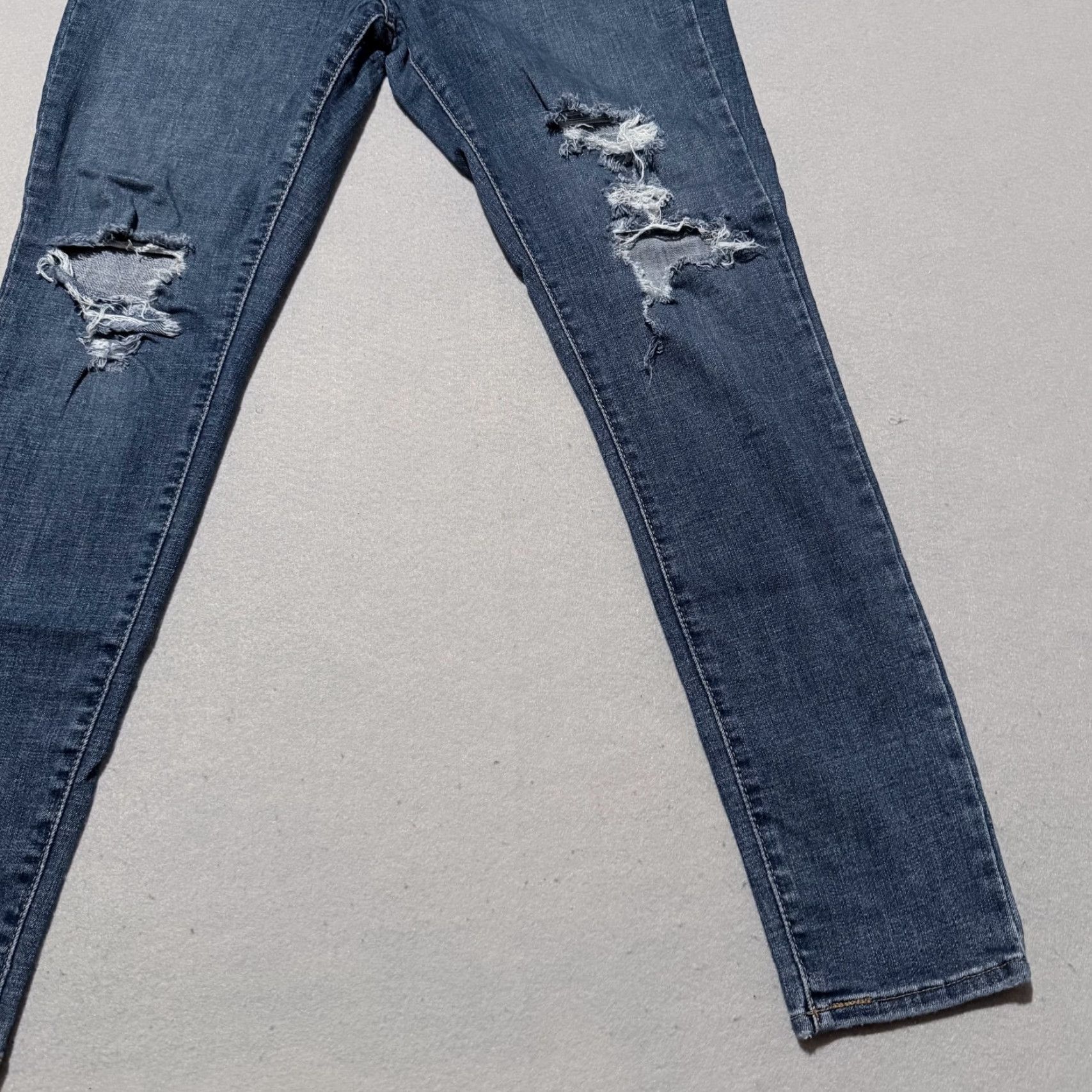 Levi's Levi's 721 High Rise Skinny Jeans Women's Blue Denim Distressed Retro - 30 Jeans Size 30" / US 8 / IT 44 - 6 Thumbnail