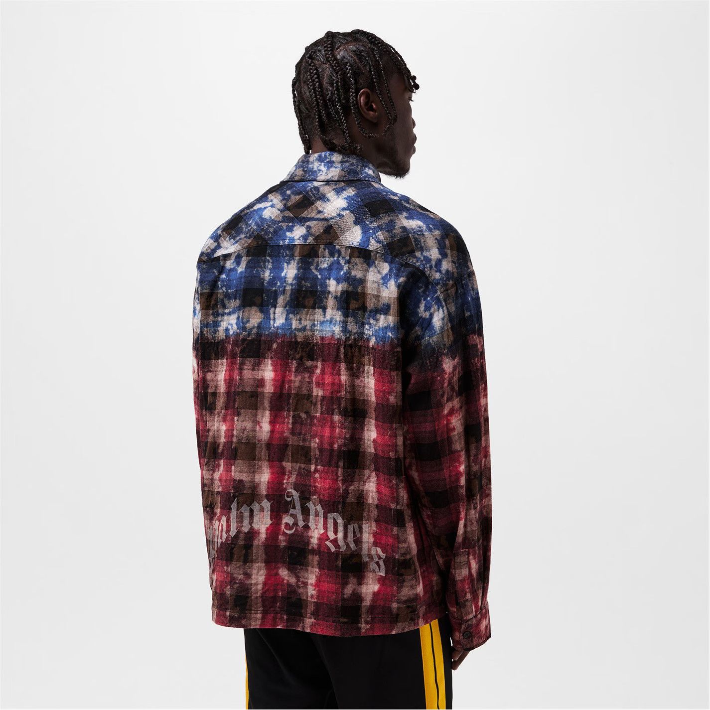 Palm Angels o1g2r1mq0426 Curve Long Sleeve Patterned Relaxed Fit Shirt Size US M / EU 48-50 / 2 - 5 Thumbnail