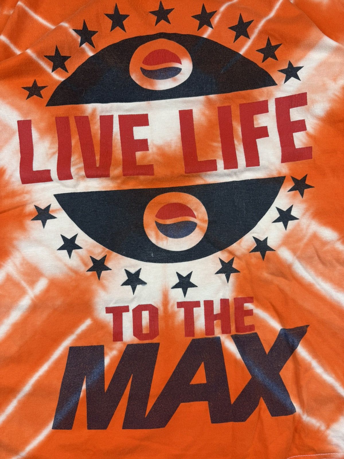Pepsi × Vintage Vintage 90s Pepsi Max tie dye graphic tee festival Coca Cola Size US XL / EU 56 / 4 - 9 Thumbnail
