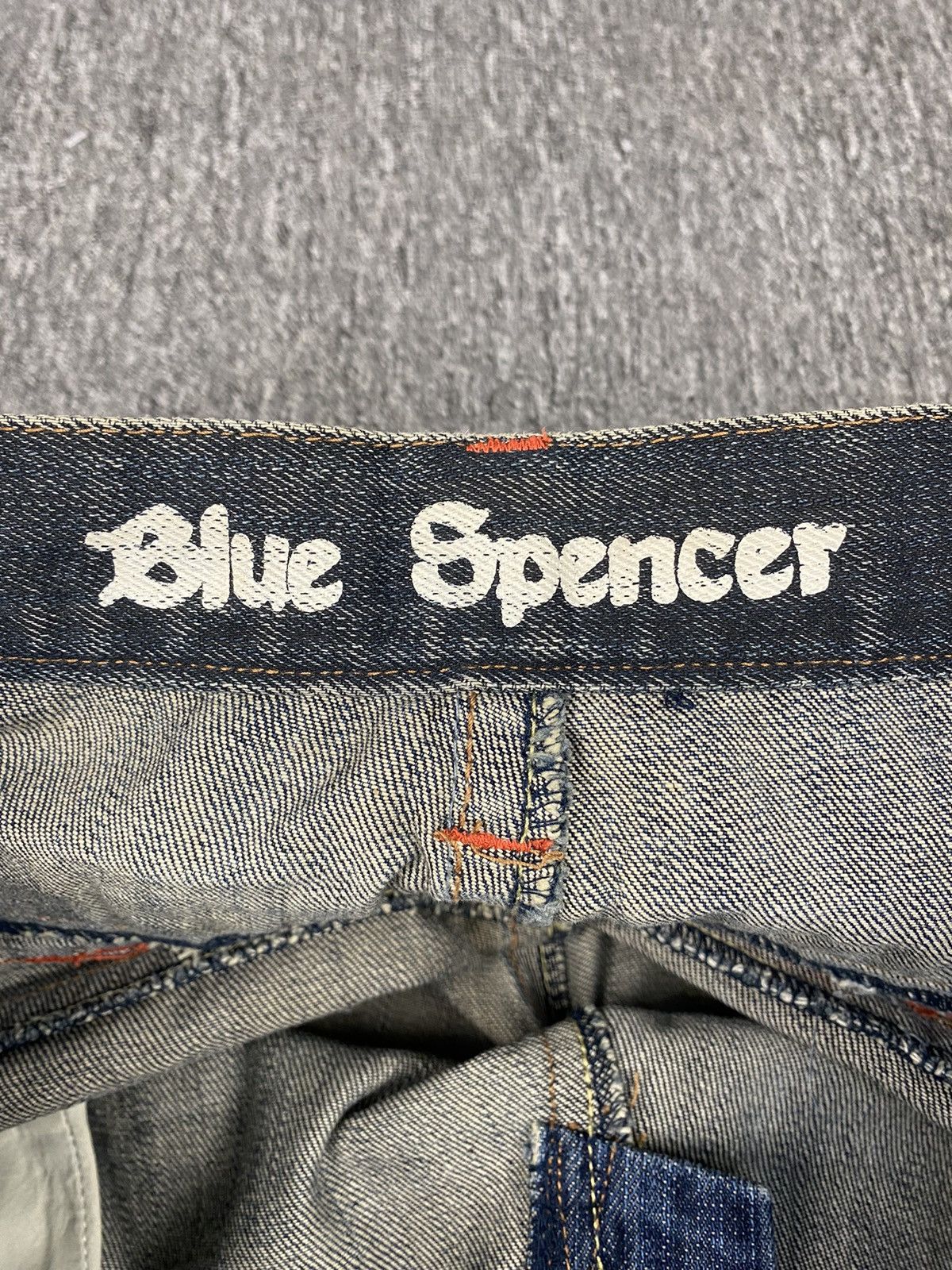 If Six Was Nine × Japanese Brand Blue Spencer Double Waist Two tone jeans size 32 Size US 32 / EU 48 - 3 Thumbnail