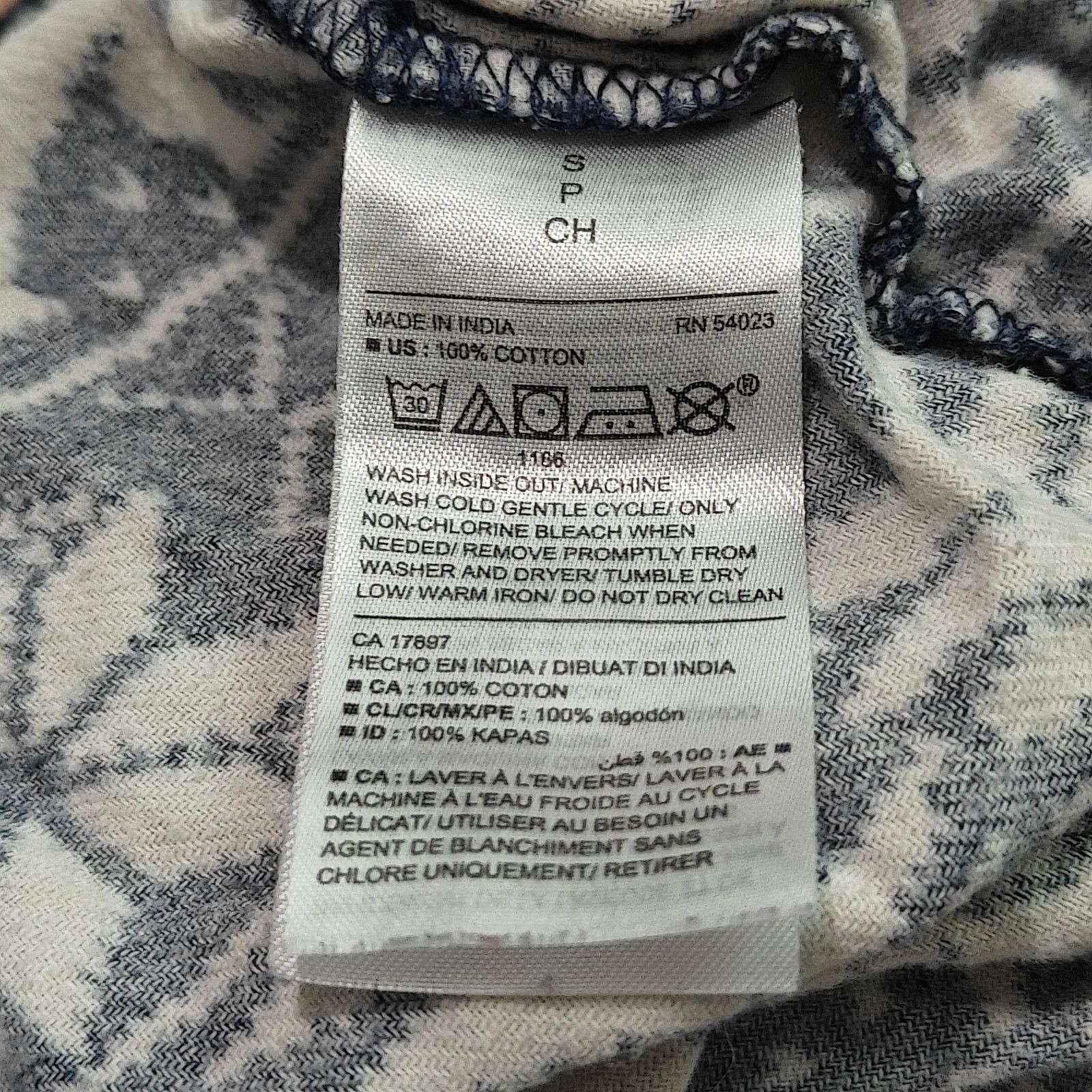 Old Navy Old Navy Printed Flannel Pajama Pants Blue White Small Size ONE SIZE - 3 Thumbnail