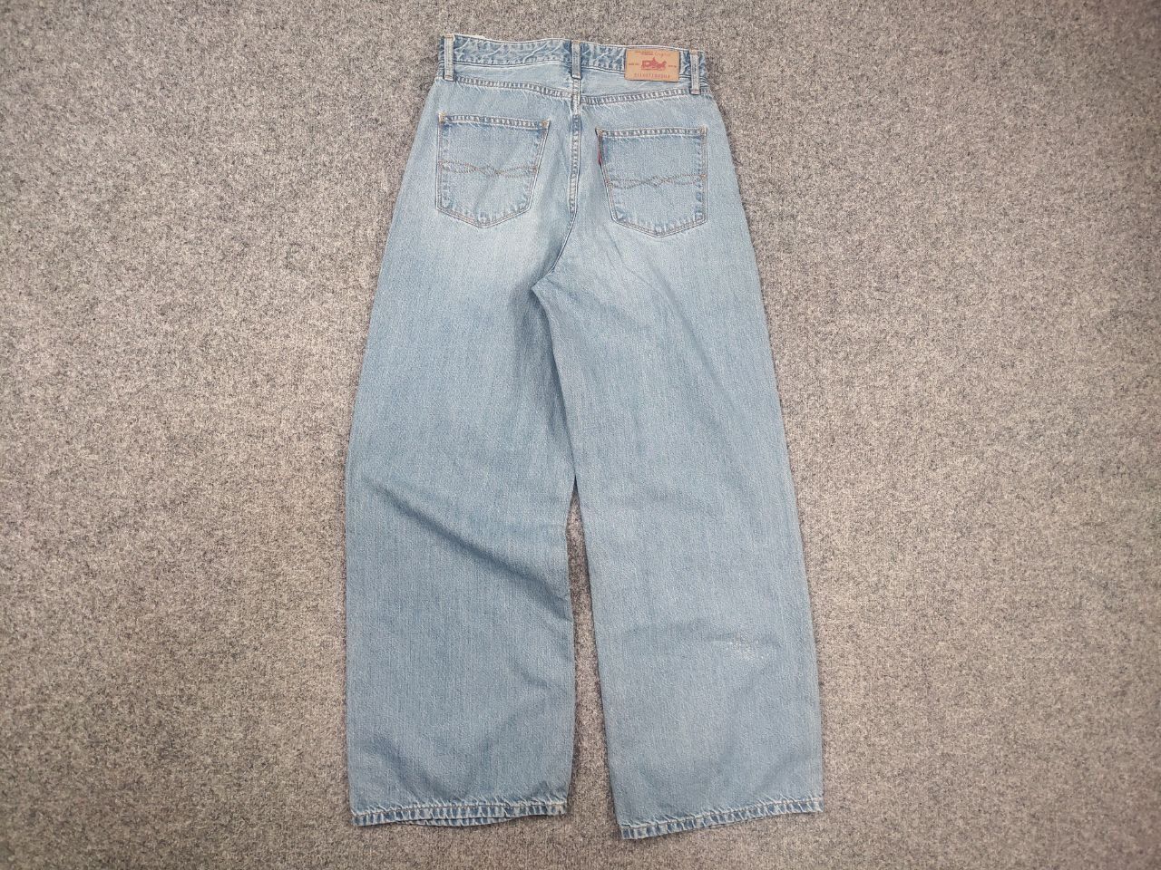 Japanese Brand Ungrid 2114071 Vintage Japan Wide Leg Baggy Distressed Jeans Size 26" / US 2 / IT 38 - 9 Thumbnail