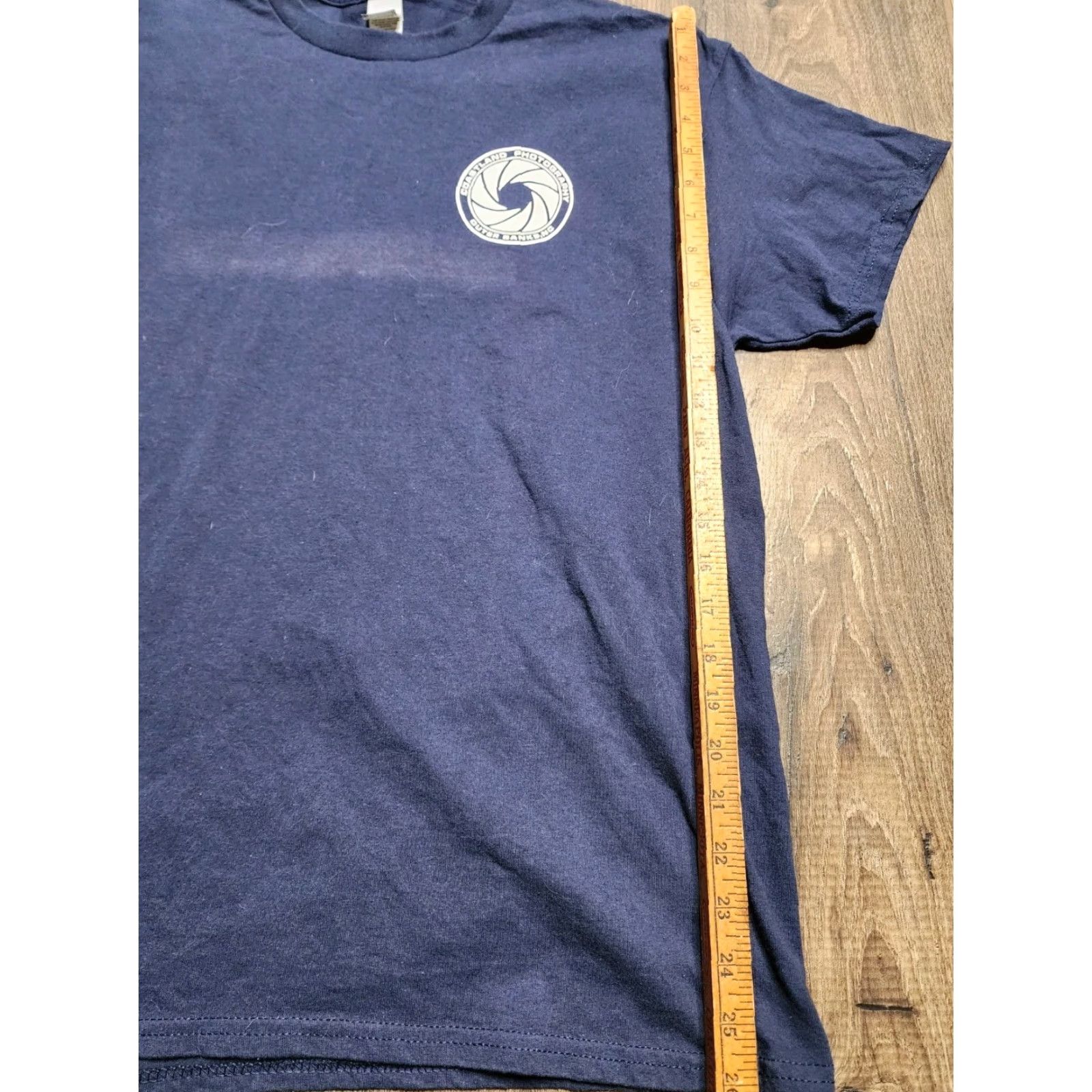 Gildan Vintage Gildan Men's Large Blue Coastland Photography Outer Banks NC Map Graphic T-Shirt, Classic Style Size US L / EU 52-54 / 3 - 2 Thumbnail