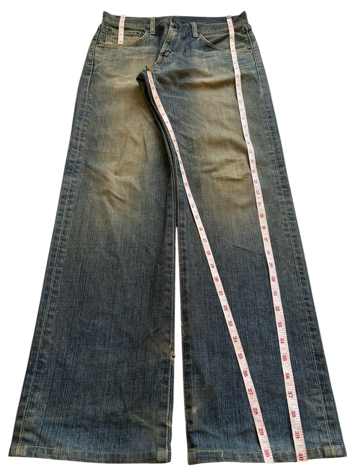 Edwin Vintage Edwin 503 Rusty Mud Wash Loose Baggy Jeans Size US 30 / EU 46 - 13 Thumbnail
