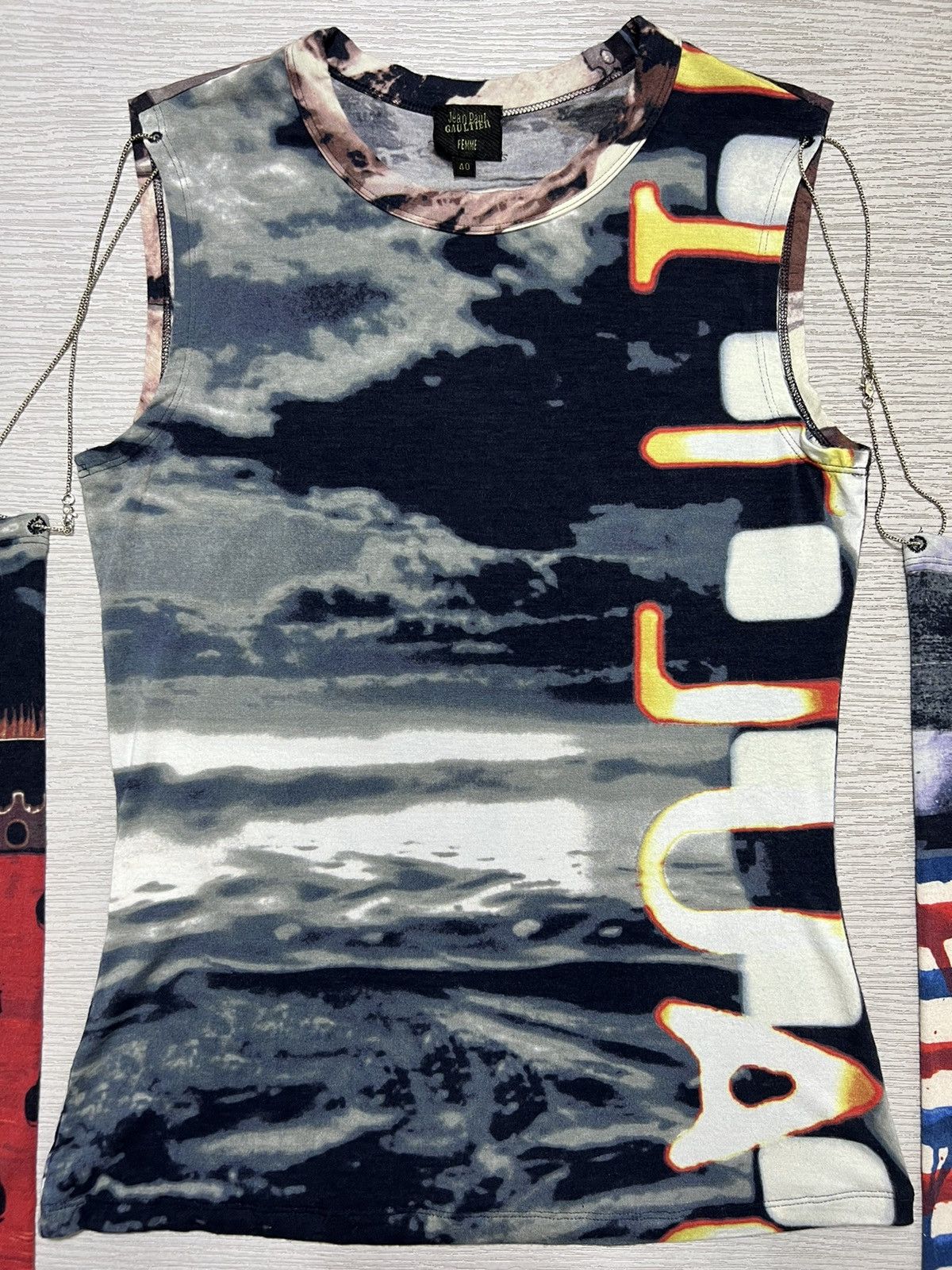 Jean Paul Gaultier Jean Paul Gaultier - F/W 01’ - Chain Sleeve Printed L/S Size S / US 4 / IT 40 - 7 Thumbnail