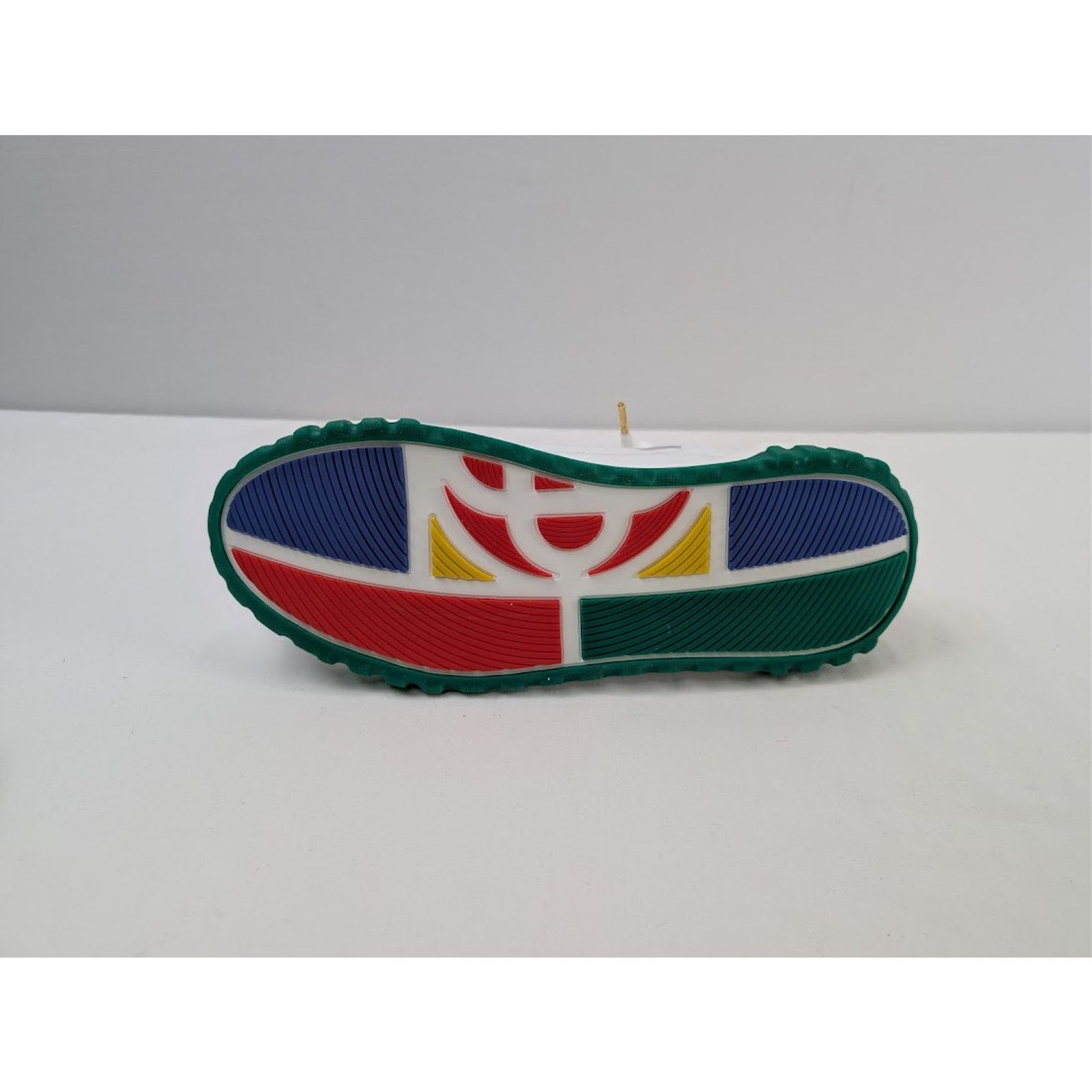 Casablanca o1rshd1 Leather Court Sneaker in White/Green Size US 13 / EU 46 - 11 Thumbnail