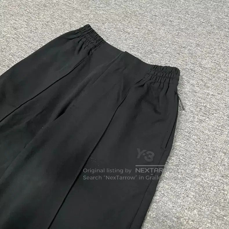 Y-3 Y-3 Black Wide-Leg Pants Size M. Size US 32 / EU 48 - 4 Thumbnail