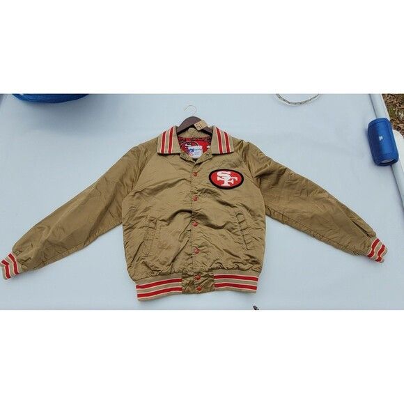 NFL × Vintage Vintage San Francisco 49ers Satin Varsity Jacket Stahl Urban Size US M / EU 48-50 / 2 - 6 Thumbnail