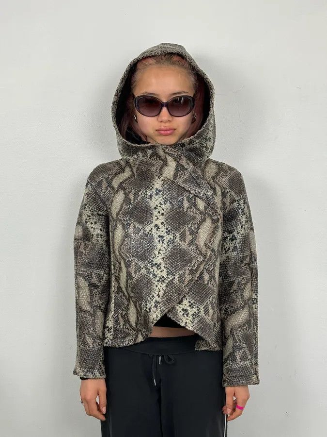 Giorgio Armani AW2014 Giorgio Armani Python Snakeskin Effect Light Hood Jacket Size S / US 4 / IT 40 - 5 Thumbnail
