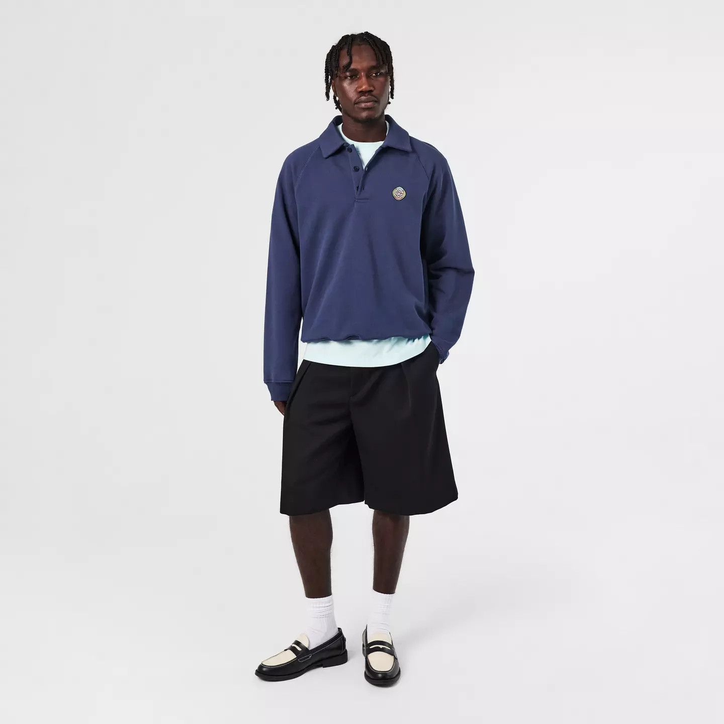 Casablanca o1g2r1mq0426 Crew Sweatshirt in Blue Size US L / EU 52-54 / 3 - 6 Thumbnail