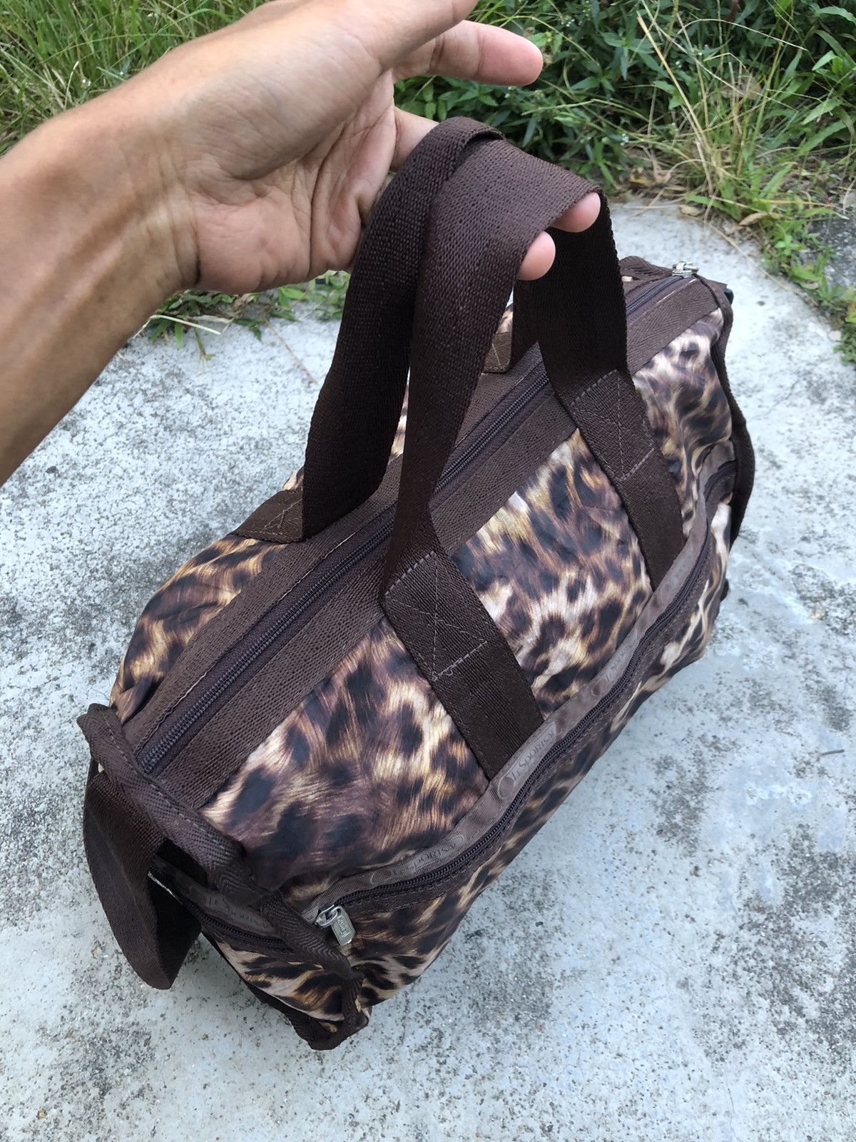LeSportsac × Vintage LEOPARD DESIGN LESPORTSAC DUFFEL/BOSTON/TRAVEL BAG Size ONE SIZE - 4 Thumbnail