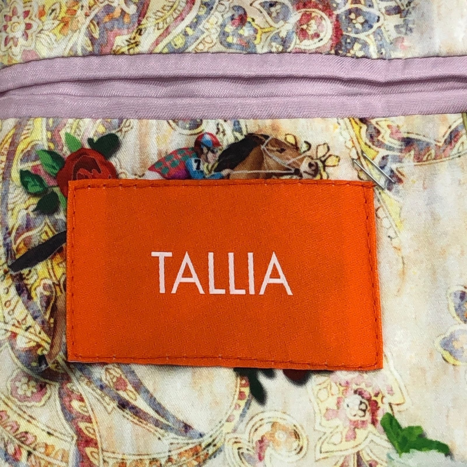 Tallia Tallia Size 38R Blazer Jacket Lavender Linen Kentucky Derby Size 38R - 16 Thumbnail