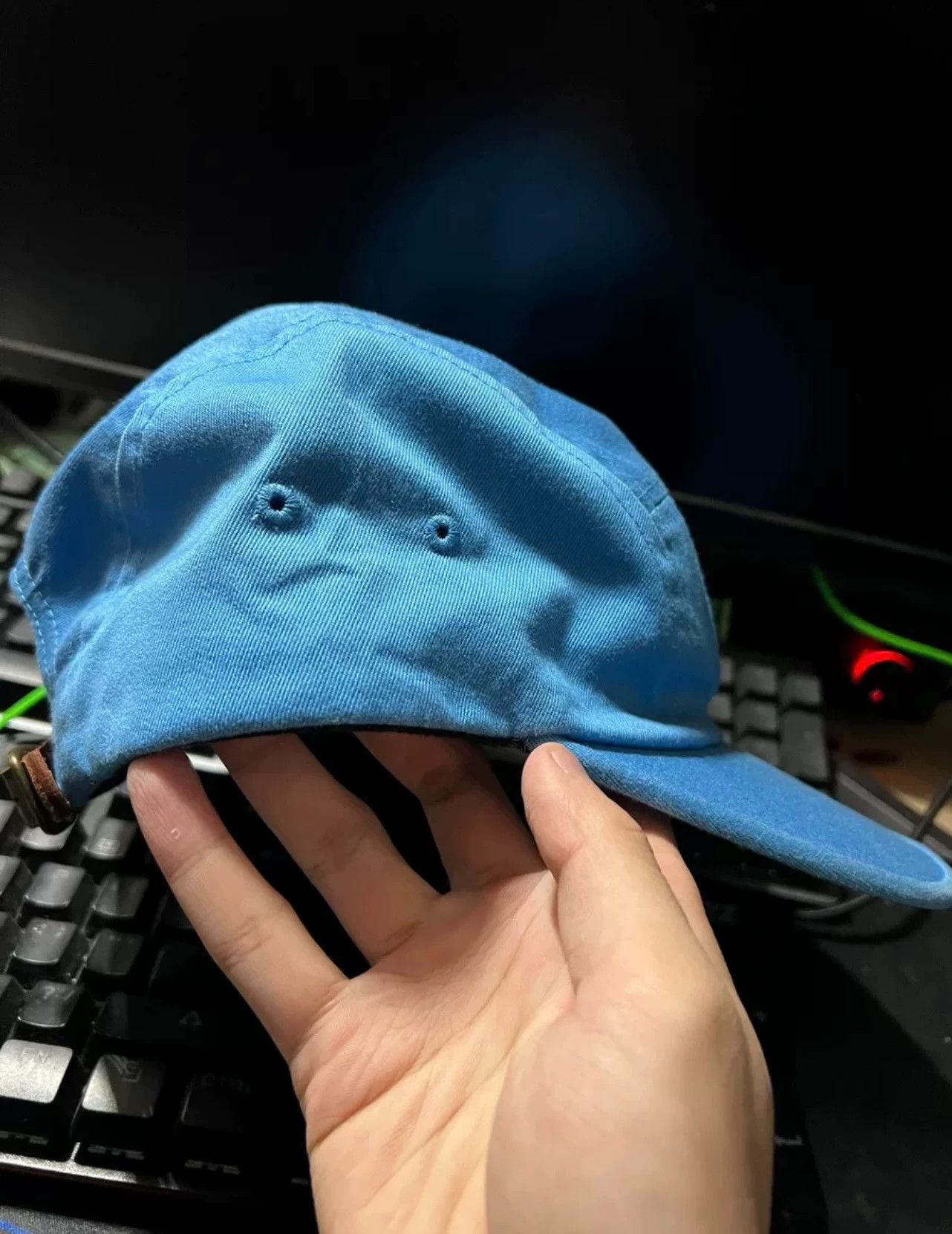 Supreme Supreme 2020SS Washed Twill 5-Panel Cap Blue New Rare Size ONE SIZE - 2 Thumbnail