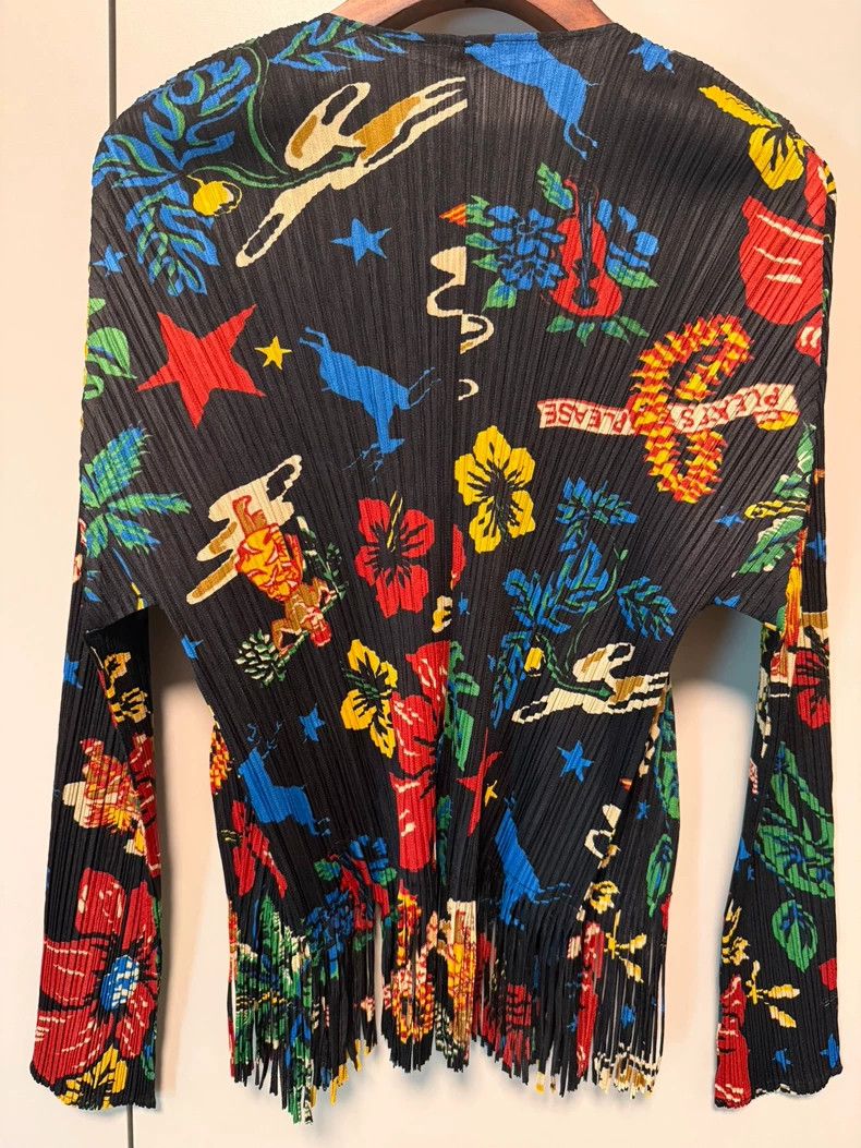 Issey Miyake Issey Miyake A bustling fringed cardigan Size L / US 10 / IT 46 - 2 Thumbnail