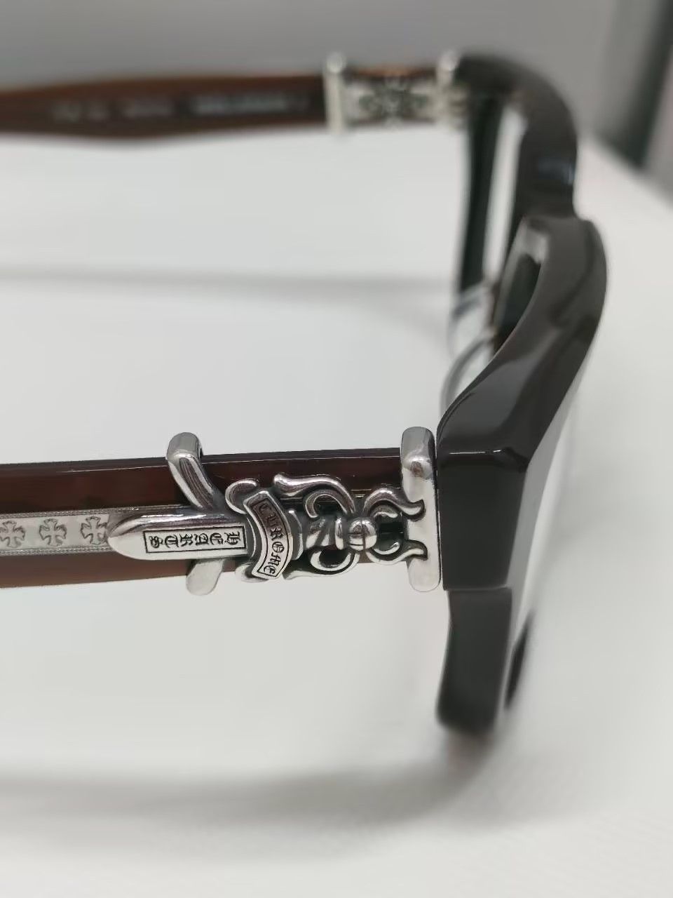 Chrome Hearts Chrome Hearts VAGILLIONAIRE II CLB Glasses Frame Size ONE SIZE - 6 Thumbnail