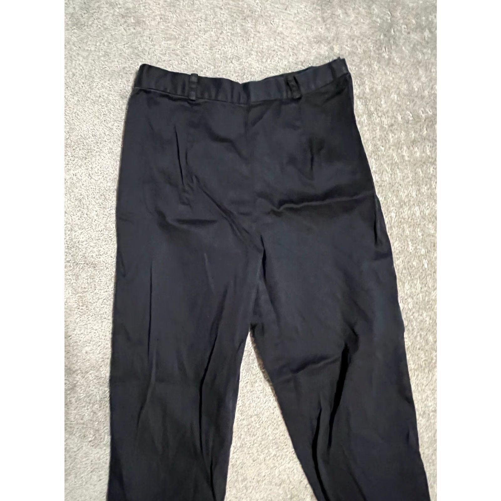 Eddie Bauer Eddie Bauer Pants Womens 4 Black Fit Side Zip Chino Ankle Stretch Size 27" / US 4 / IT 40 - 2 Thumbnail