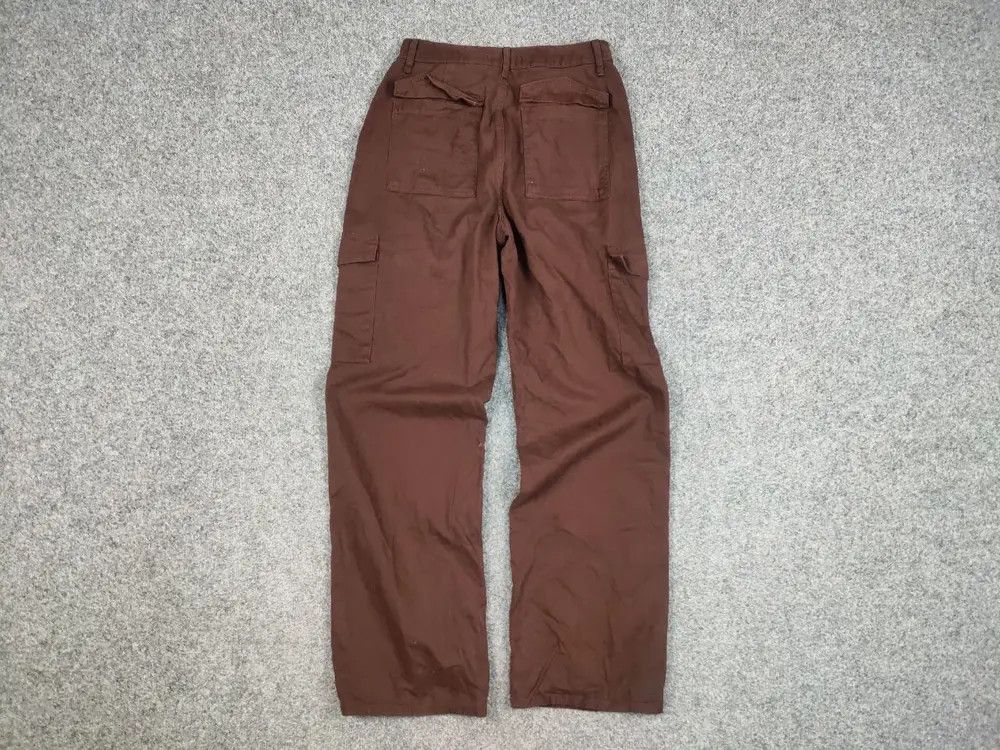 Japanese Brand Vintage 90's Japanese Brown Beggy Cargo Pants Y2K Hype Style Size US 30 / EU 46 - 7 Thumbnail