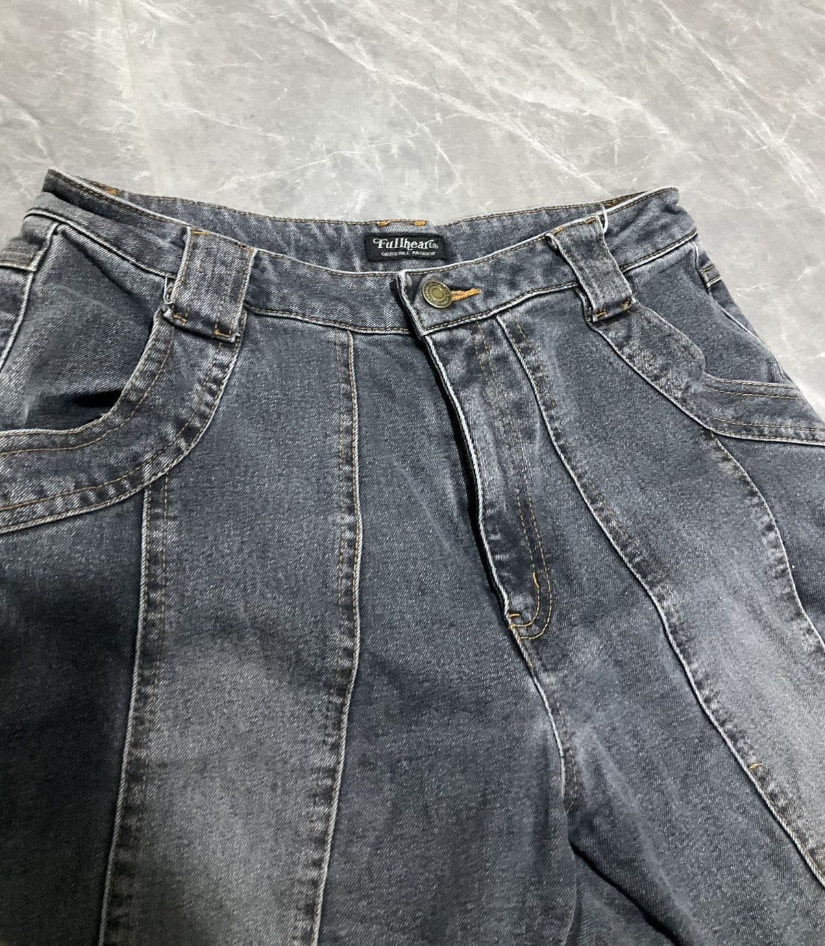 If Six Was Nine × Japanese Brand × Le Grande Bleu (L.G.B.) Casual Flared Leg Denim Jeans Bootcut Size 29" - 3 Thumbnail