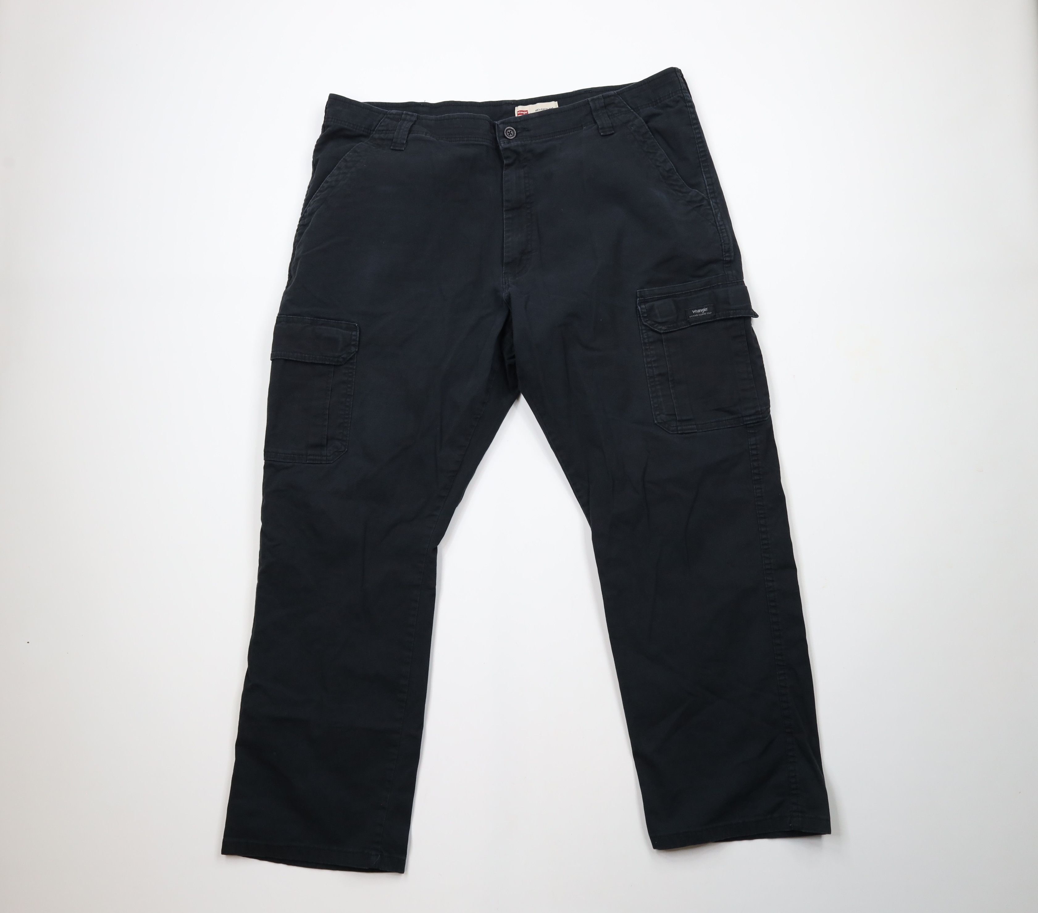 Vintage × Wrangler Vintage Y2K Wrangler Relaxed Fit Wide Leg Cargo Pants Black Size US 40 / EU 56 - 1 Thumbnail