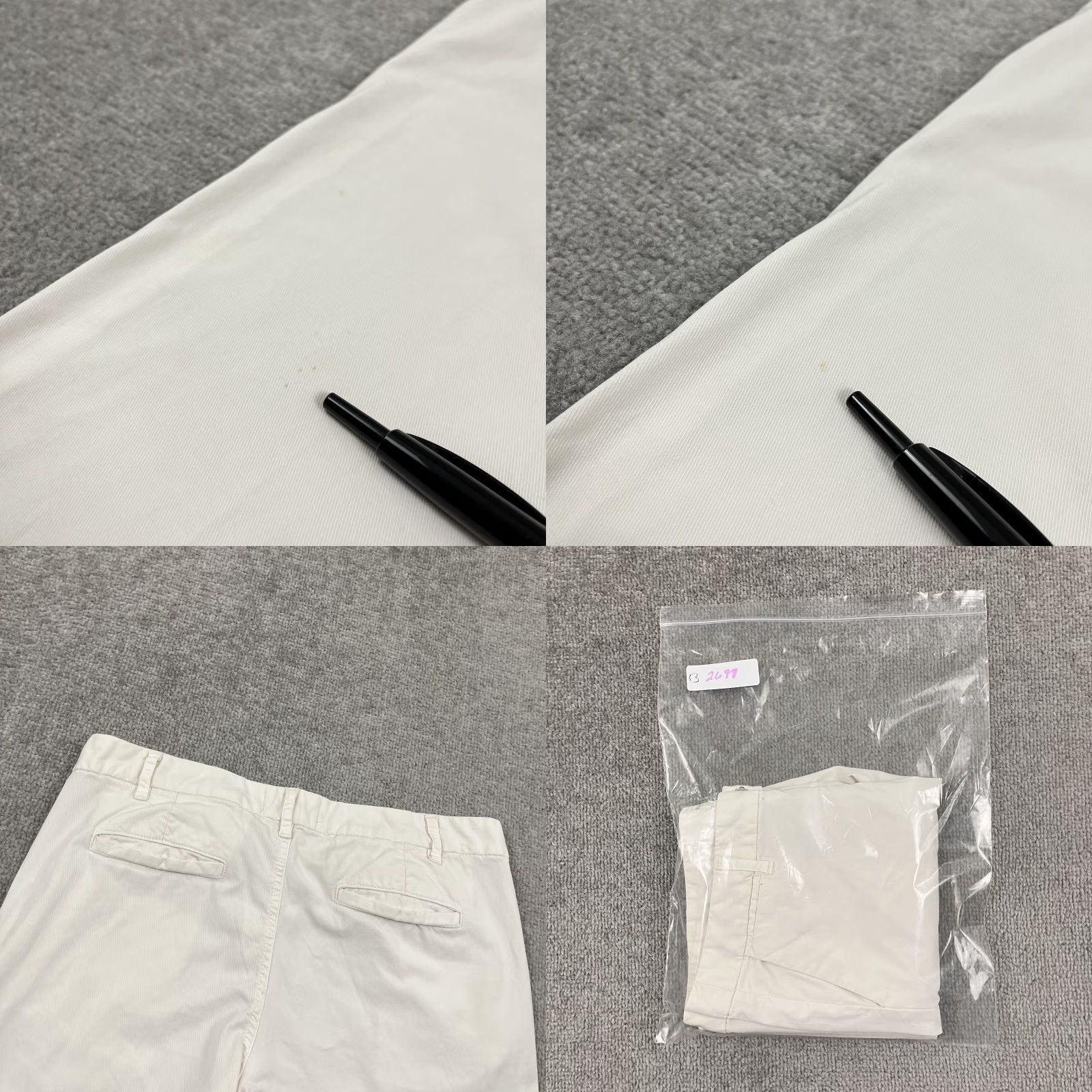 Nili Lotan Nili Lotan Pants Womens Sz 4 30 x 26 White Tapered Raw Hem Mid Rise Minimalist Size 27" / US 4 / IT 40 - 9 Thumbnail