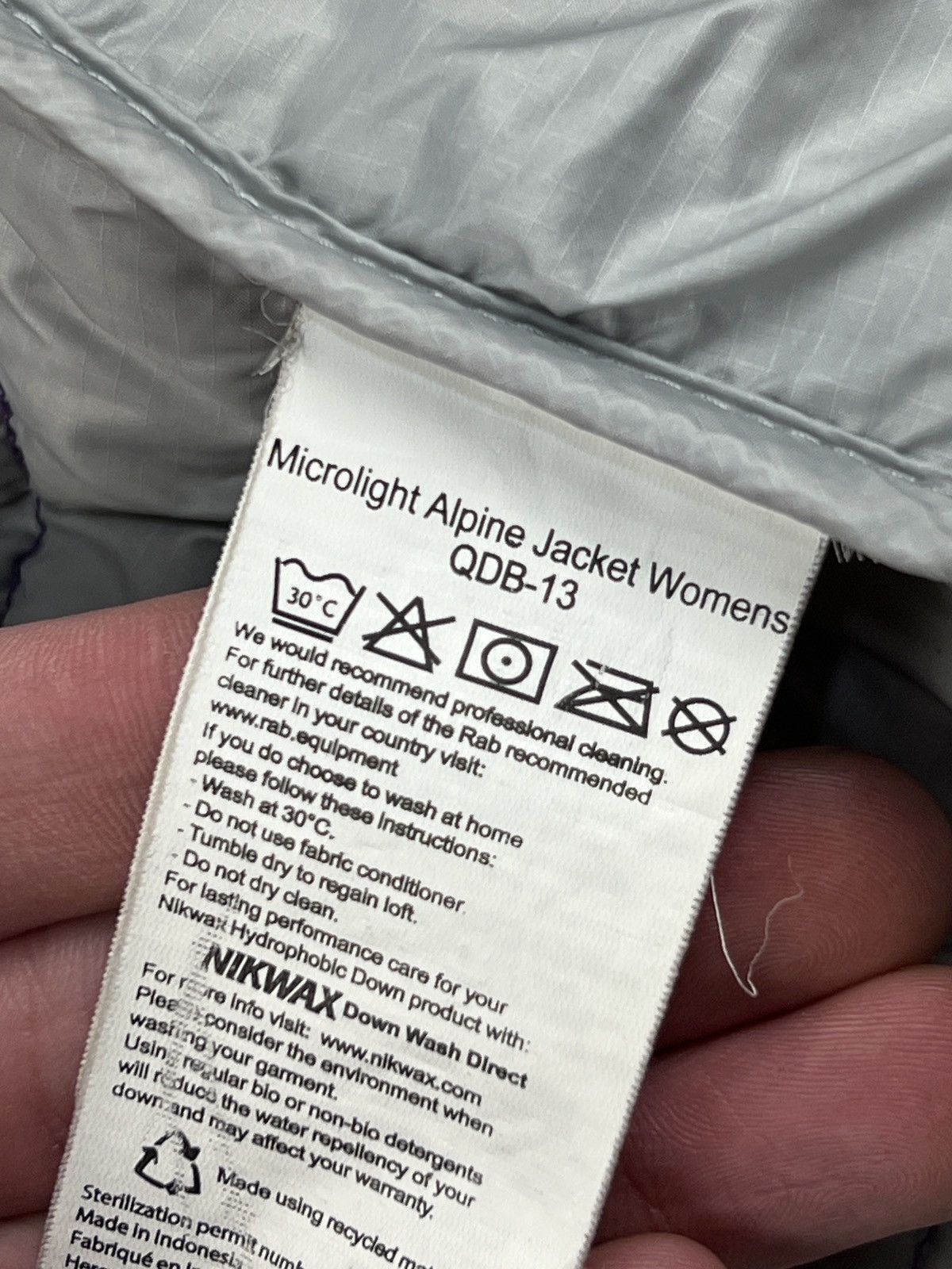 Rab Rab Microlight Alpine Down Puffer Jacket Pertex Nikwax Size S / US 4 / IT 40 - 10 Thumbnail