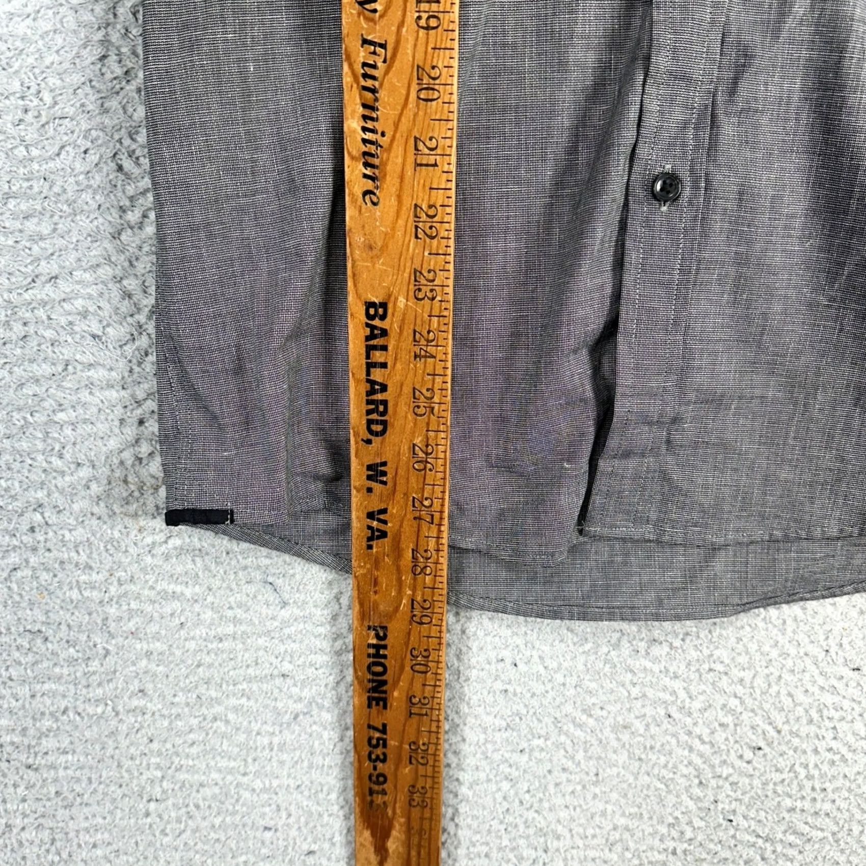 Apt. 9 Apt. 9 Shirt Mens Small Grey Smart Temp Short Sleeve Button-Up Pocket NEW Size US S / EU 44-46 / 1 - 7 Thumbnail