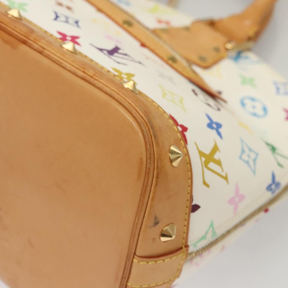 Louis Vuitton LOUIS VUITTON Monogram Multicolor Alma Hand Bag White M92647 Size ONE SIZE - 11 Thumbnail