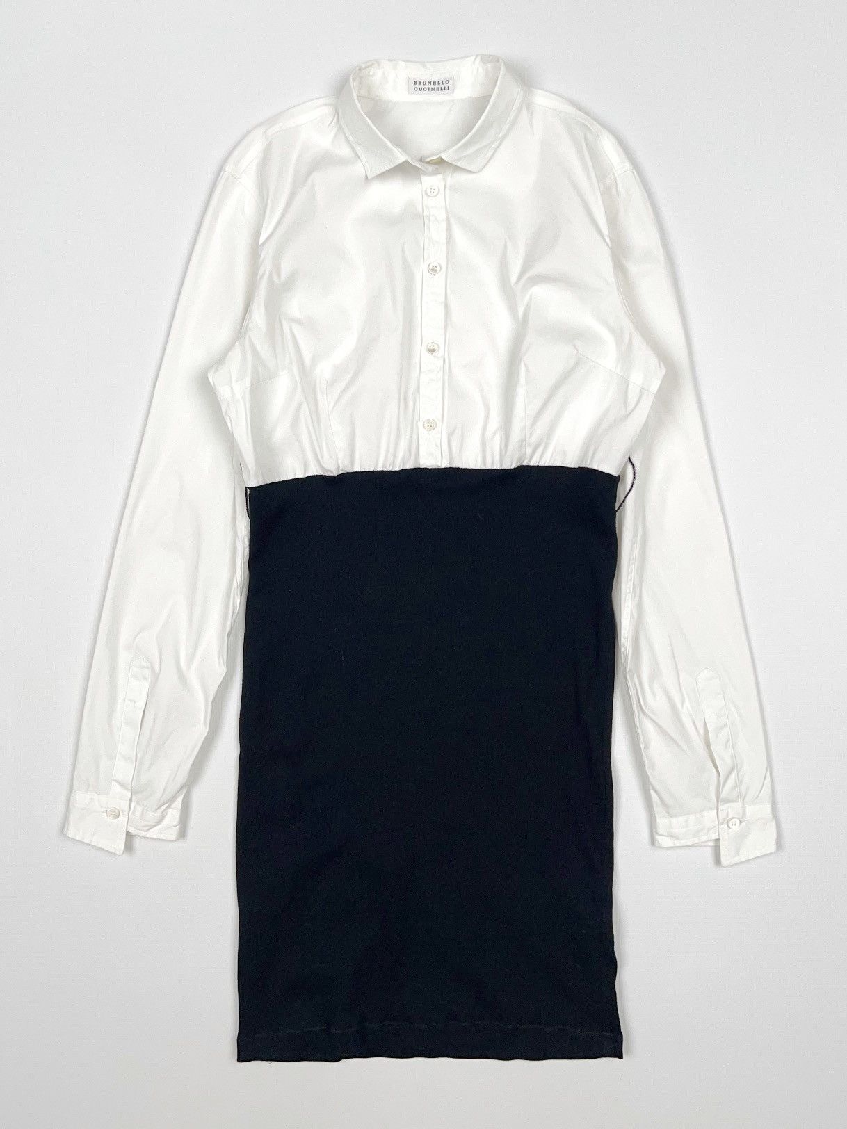 Brunello Cucinelli Brunello Cucinelli Long Shirt with Dress Black and White Size M / US 6-8 / IT 42-44 - 1 Thumbnail