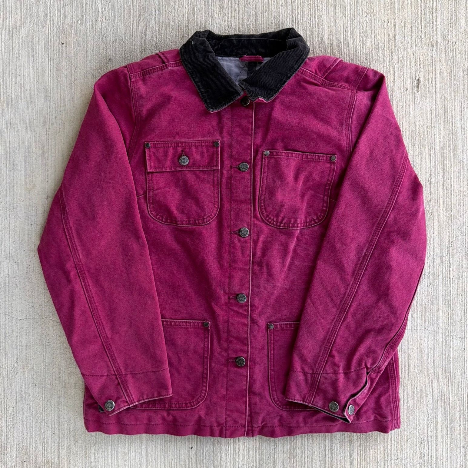 Carhartt × Vintage Carhartt WOMENS pink blanket lined chore work wear jacket Size US M / EU 48-50 / 2 - 1 Thumbnail