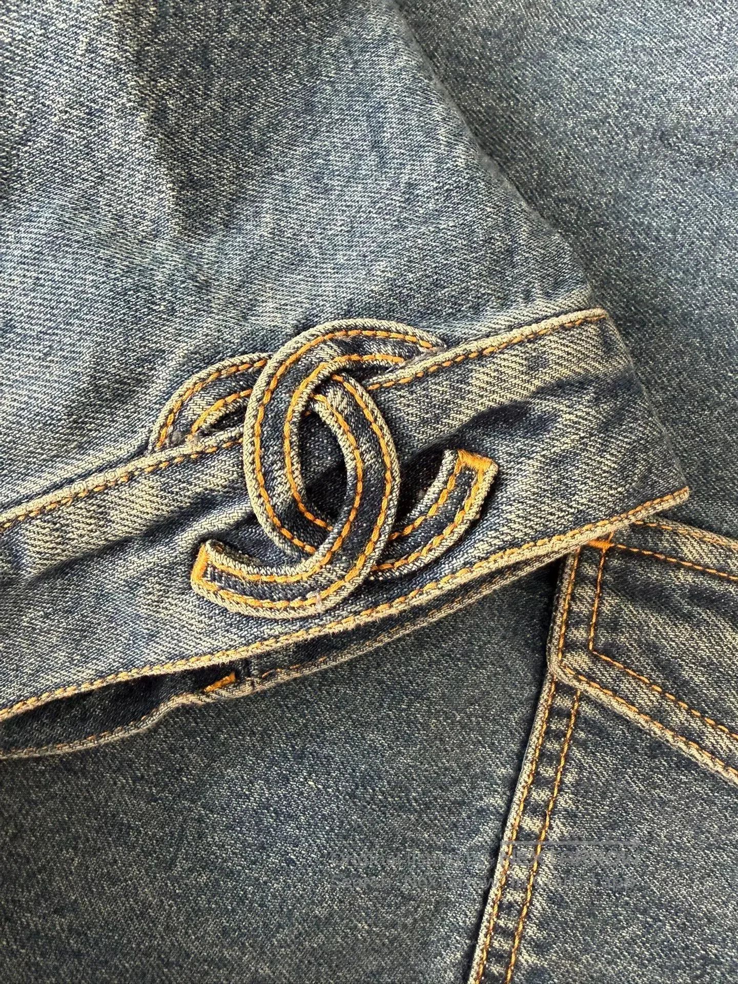 Chanel 24S Denim pullover.