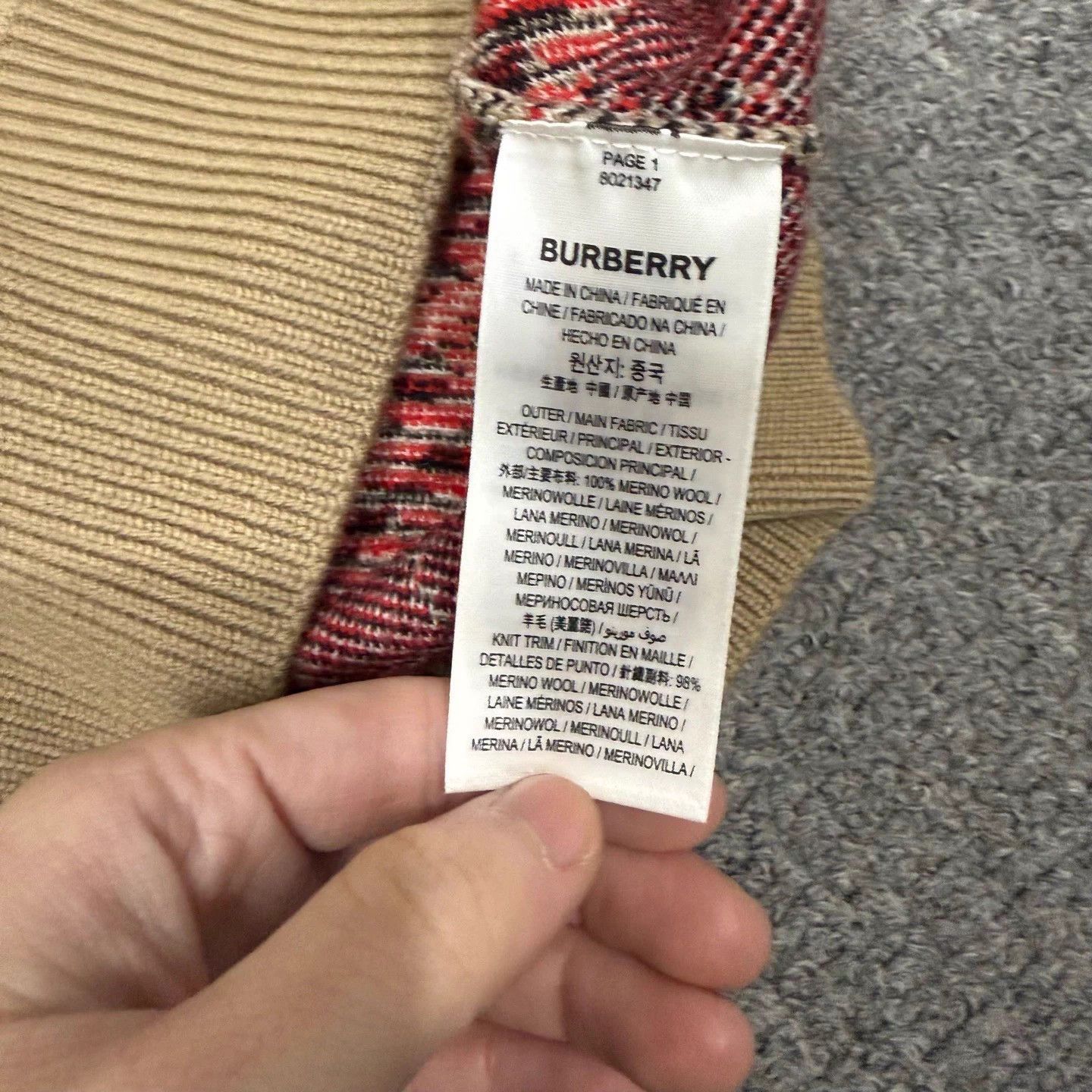 Burberry Burberry Classic Check Knit Sweatshirt L 99 New Size L / US 10 / IT 46 - 4 Thumbnail