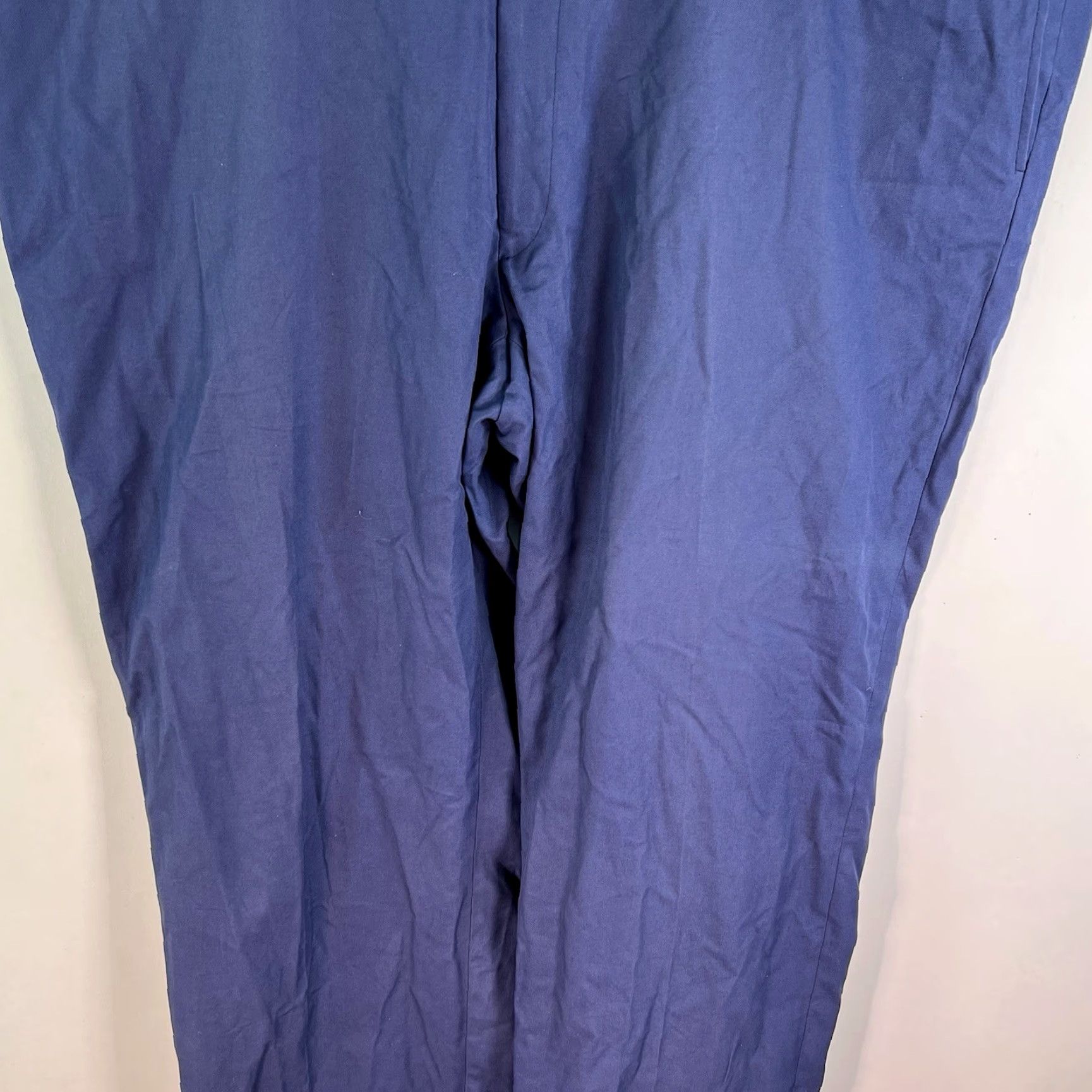 Vintage VINTAGE Rota Sartorial Italian Dress Pants Men 50 Waist Cotton Wool Blue Mid-Rise Straight Leg Size US 34 / EU 50 - 3 Thumbnail