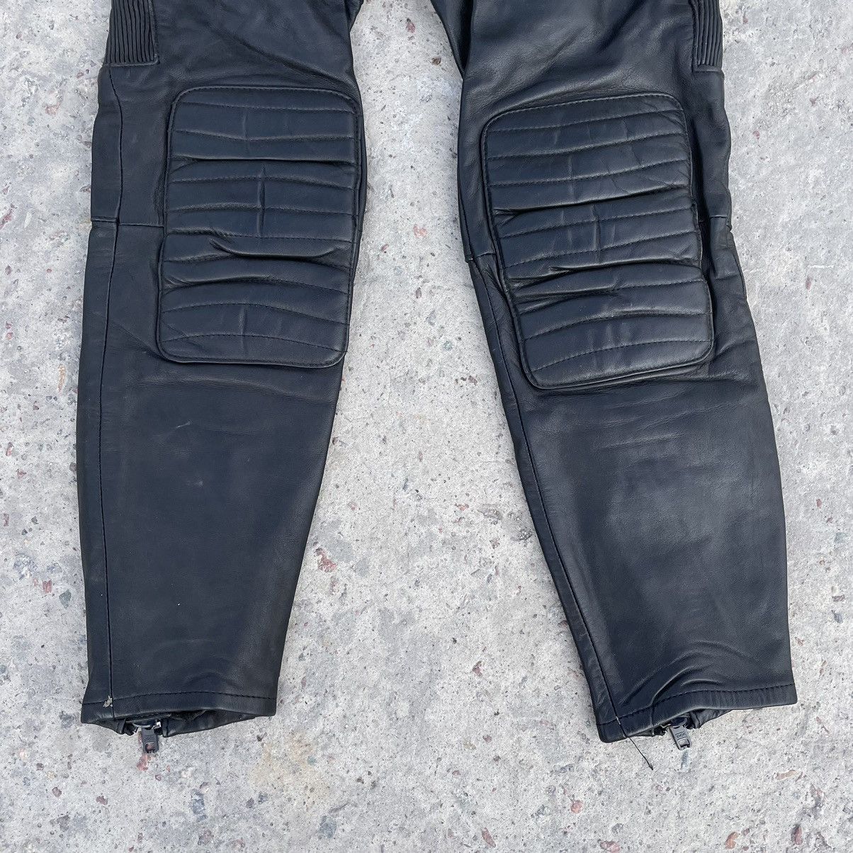Vintage Vintage Moto Leather Pants 29 Size USA Y2K 90s Size US 29 - 3 Thumbnail