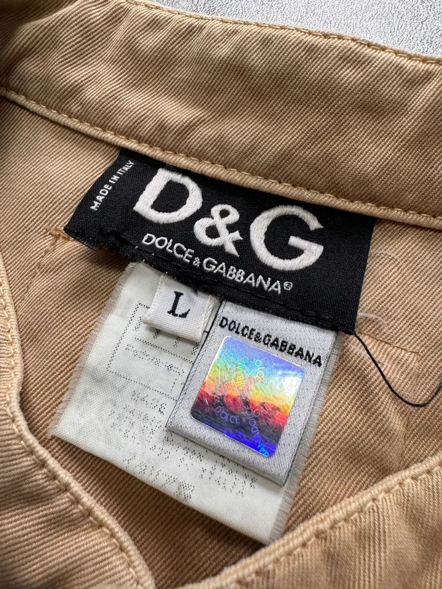 Dolce & Gabbana × Vintage SS2003 Dolce & Gabbana Beige Cargo Combat Vest Size S / US 4 / IT 40 - 9 Thumbnail