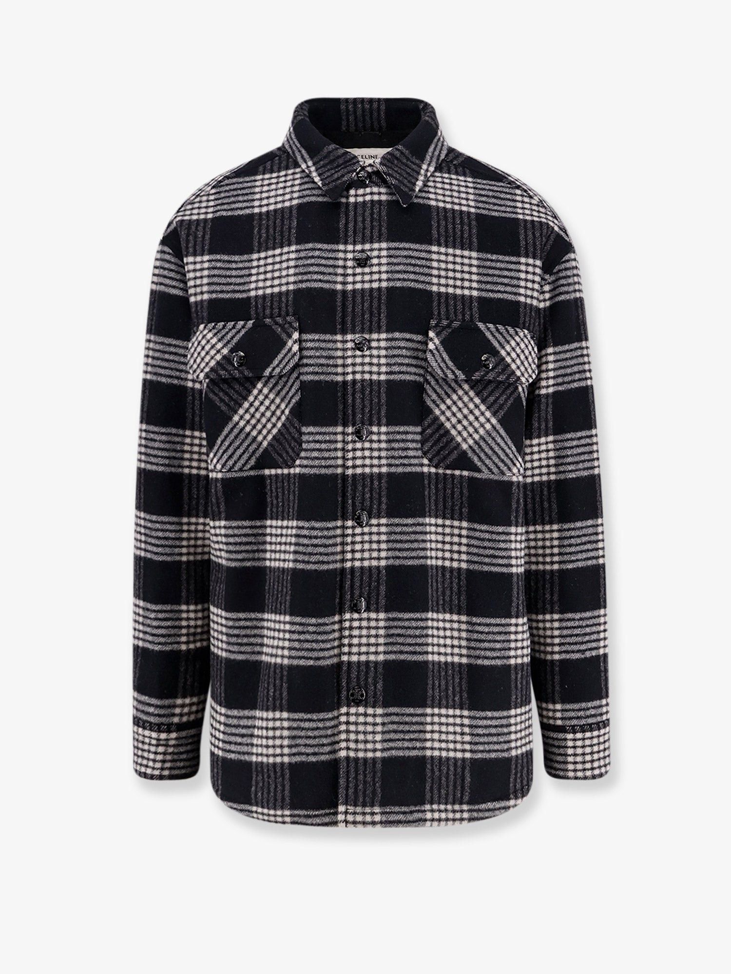 Celine Quilted Overshirt wool shirt IT 50 - USA Tariffs Included Size US L / EU 52-54 / 3 - 1 Thumbnail