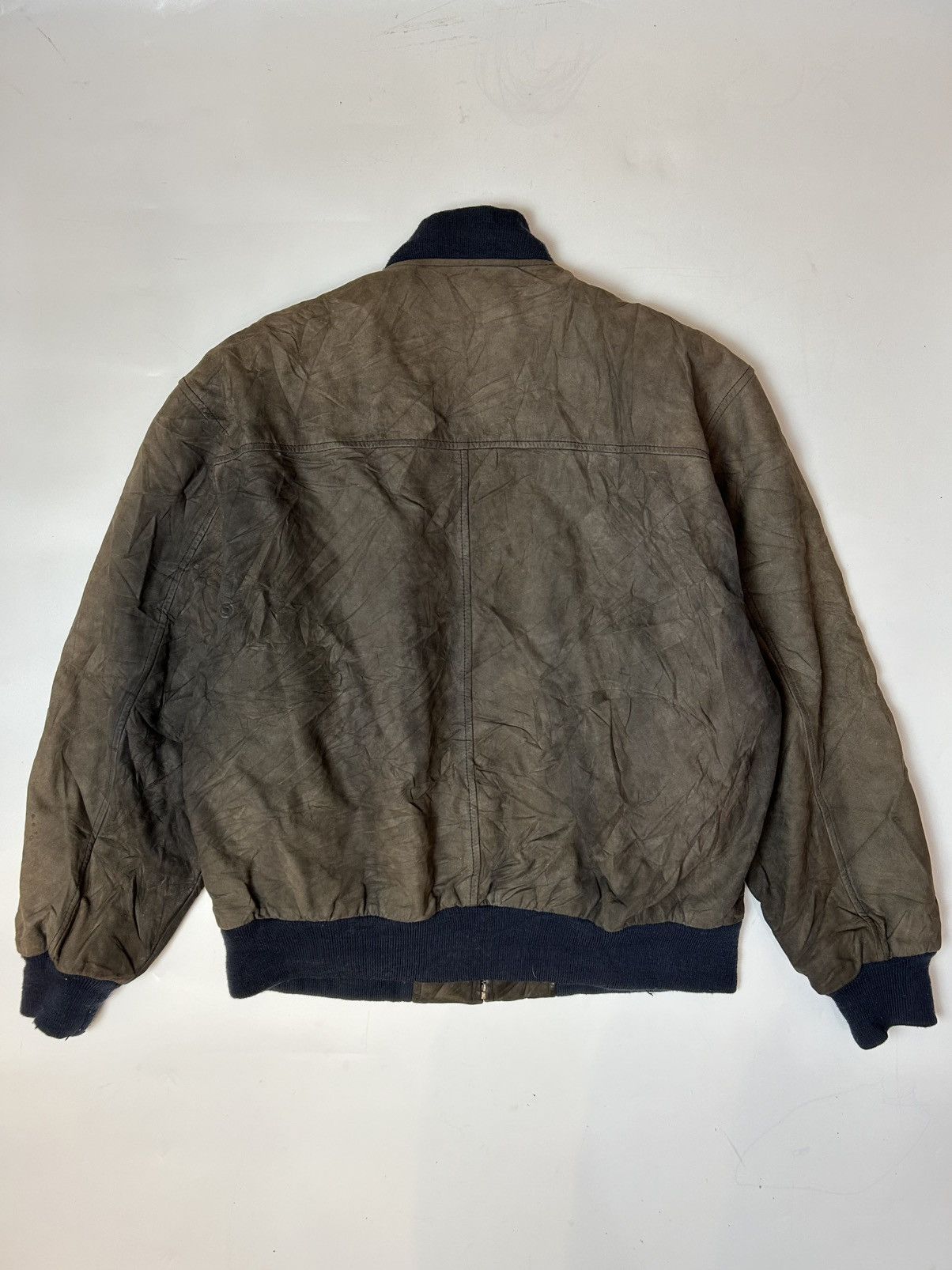 Vintage VINTAGE PERSONAL SUEDE VARSITY JACKET Size US L / EU 52-54 / 3 - 4 Thumbnail