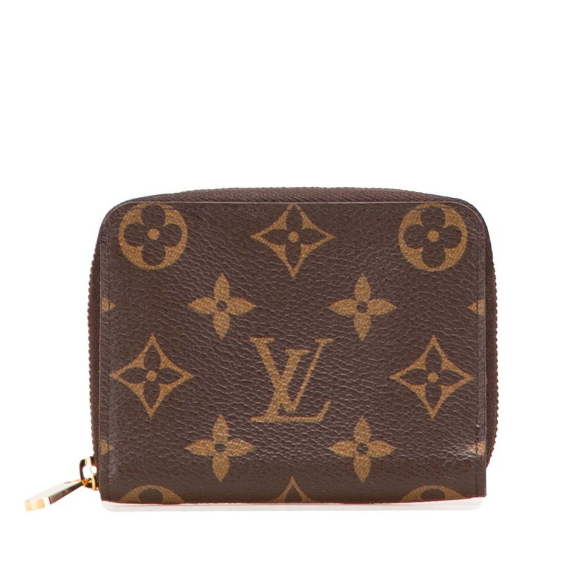 Louis Vuitton Louis Vuitton Monogram Zippy Coin Purse, Wallet/Coin Case/Business Card Case/Card Case M60067, Brown Leather, Women's, LOUIS VUITTON Size ONE SIZE - 1 Thumbnail