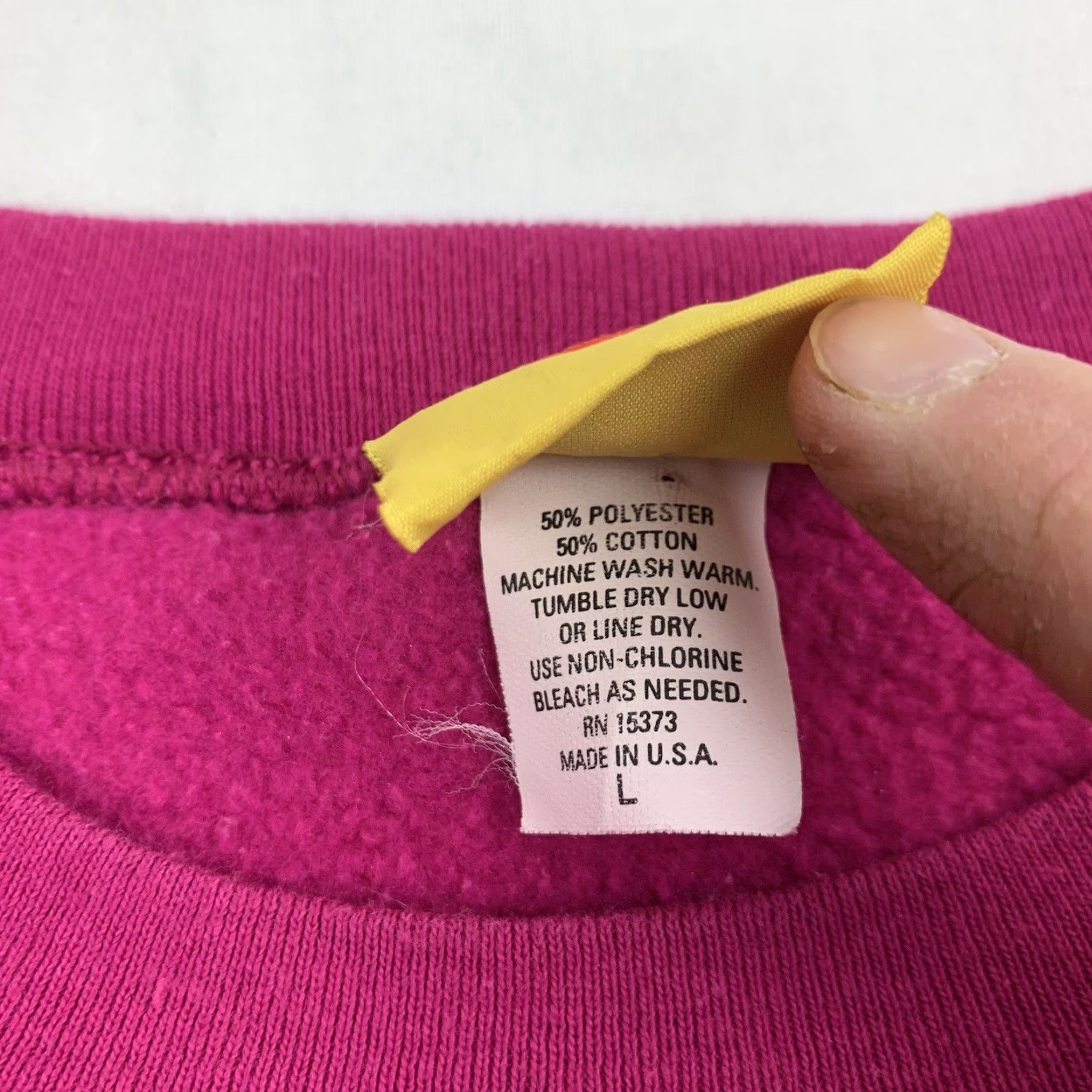 Vintage VINTAGE Duck Head Sweatshirt Shirt Adult Large Pink 90s 1990s We Be Jammin Mens Pullover Crew Neck Long Sleeve Size US L / EU 52-54 / 3 - 6 Thumbnail